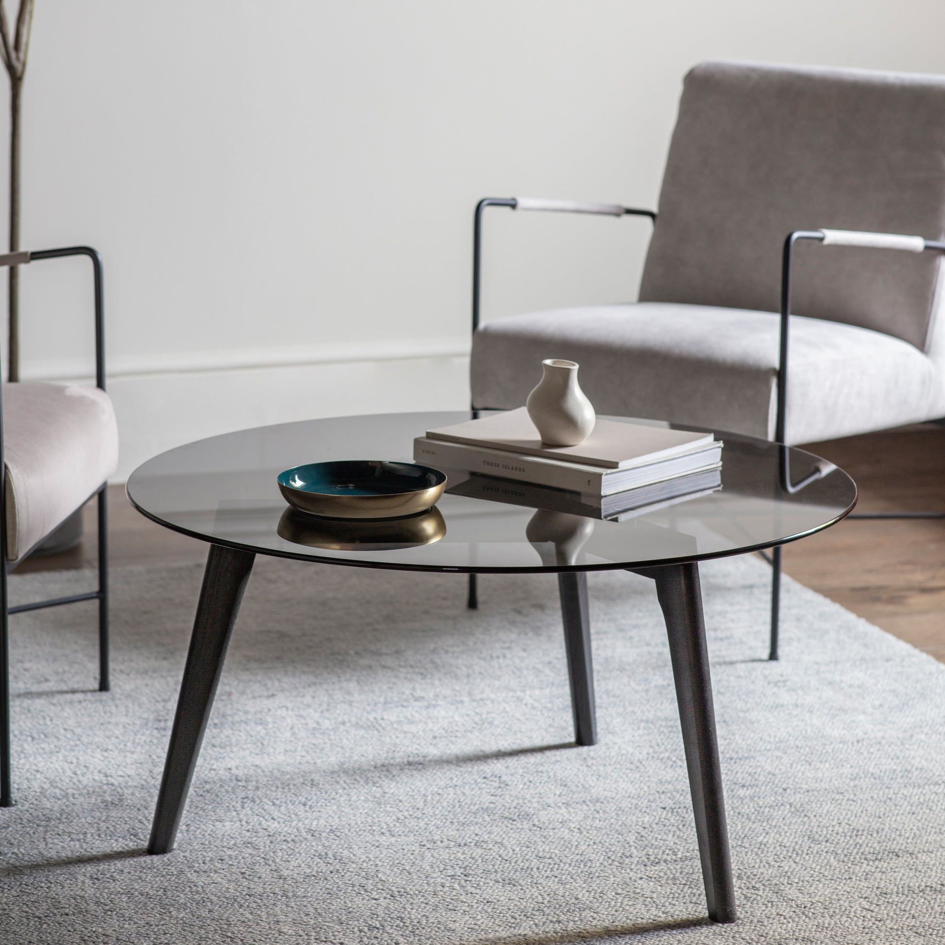 Blair Round Coffee Table Black