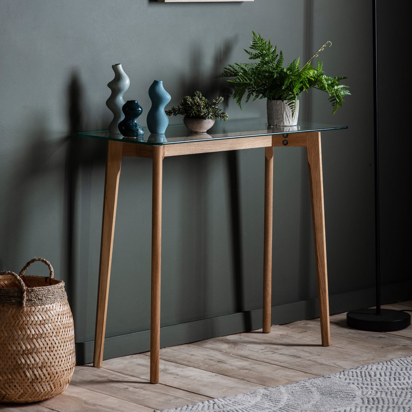 Blair Console Table Oak Clear / Natural