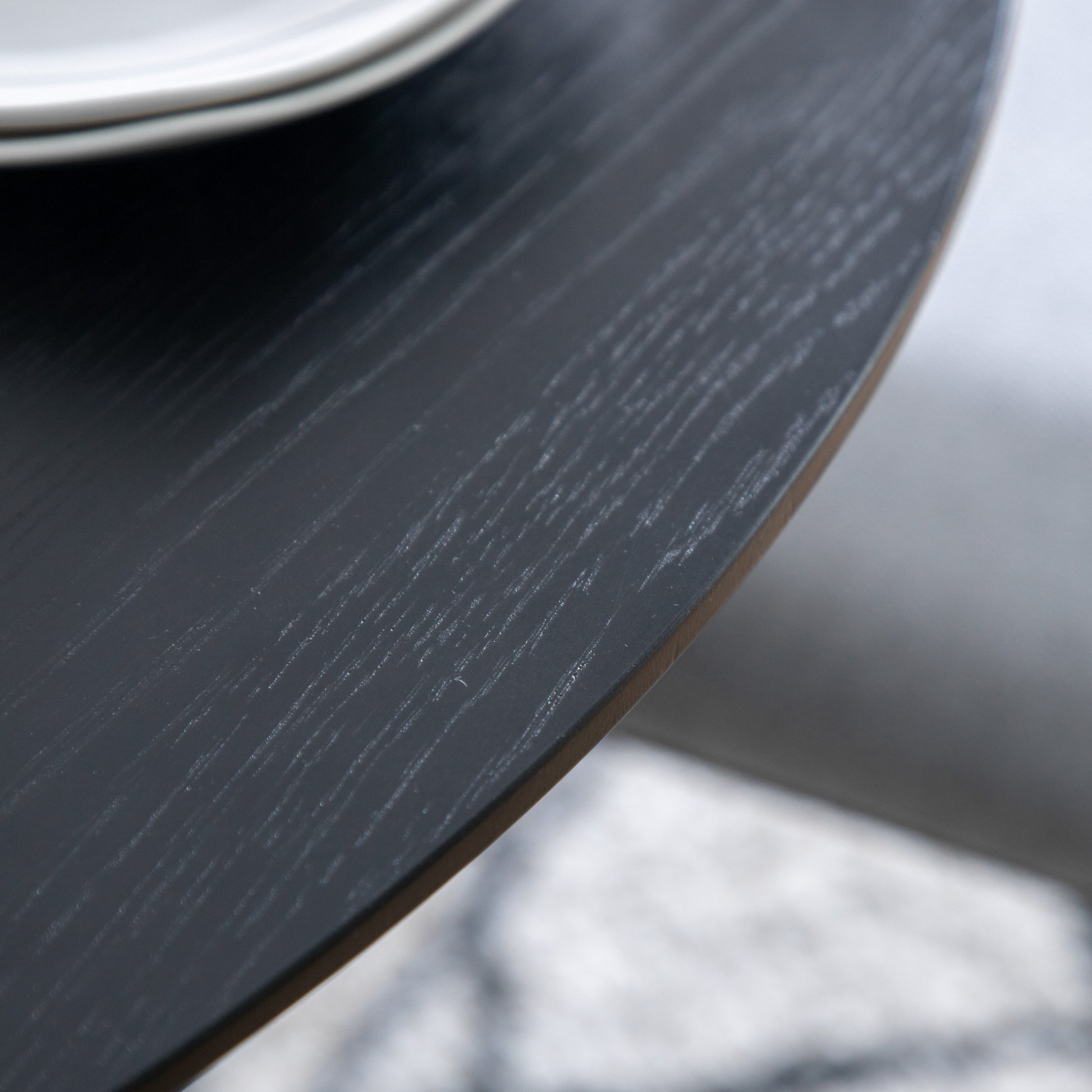 Astley Round Dining Table Black