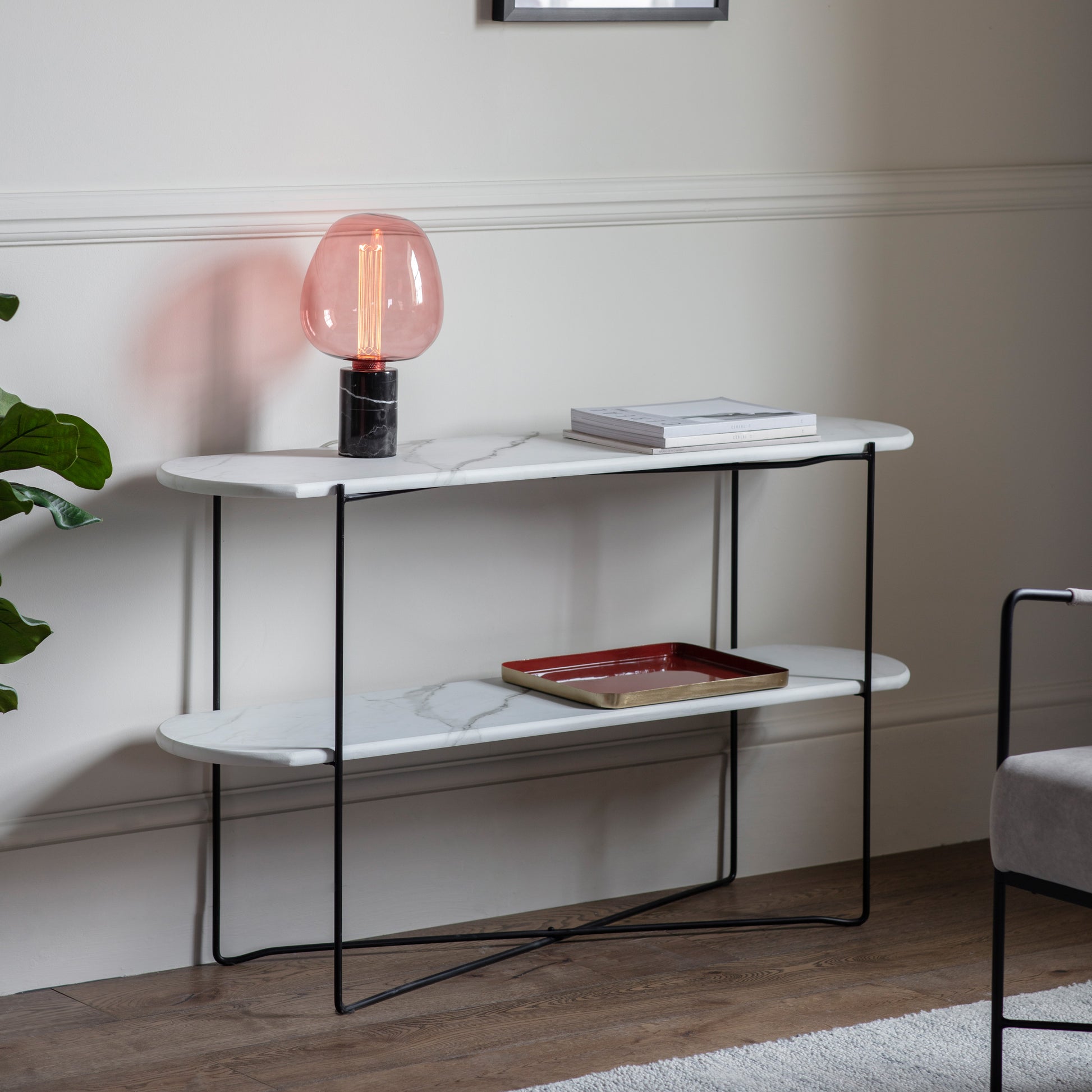 Linford Console Table White