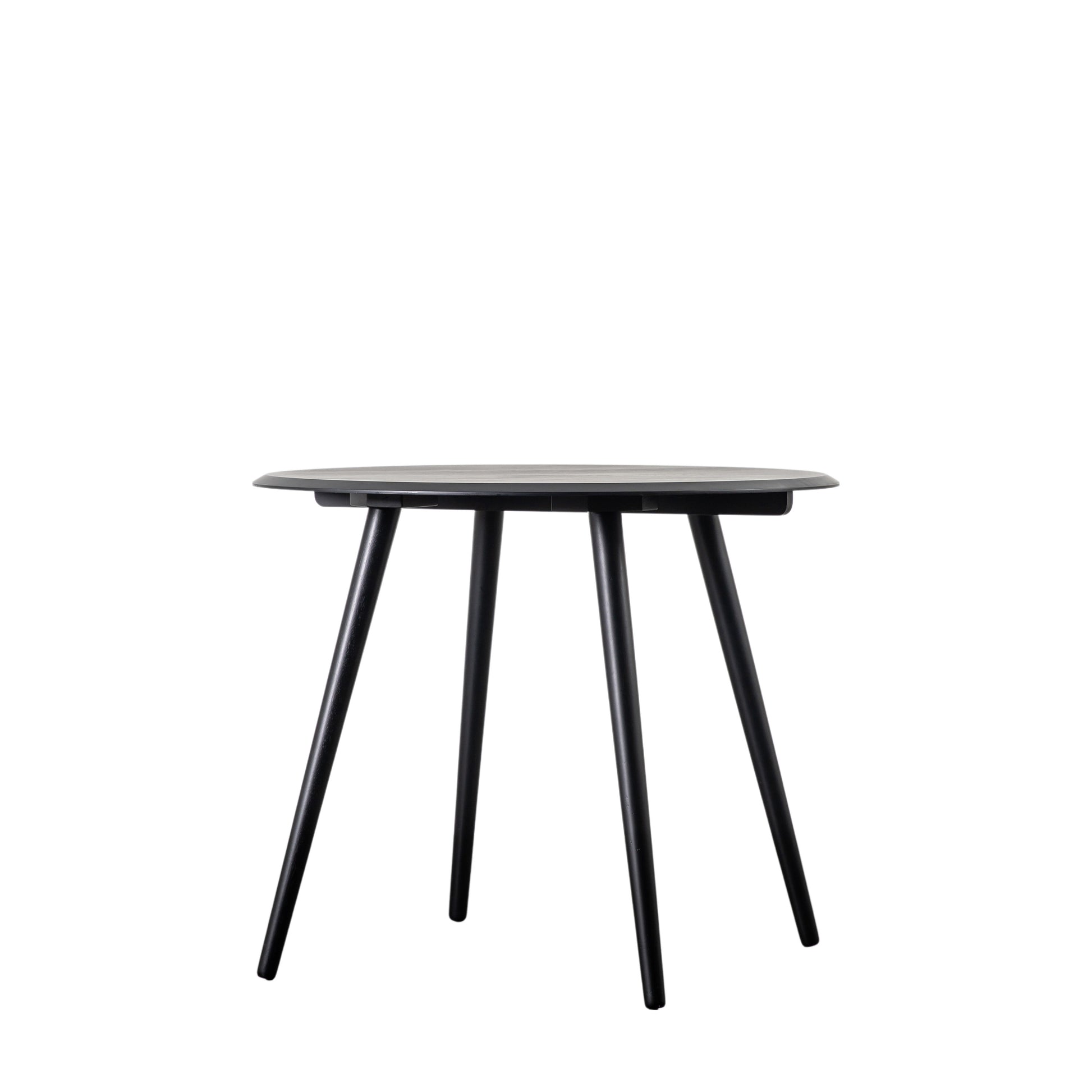Maddox Round Dining Table Black