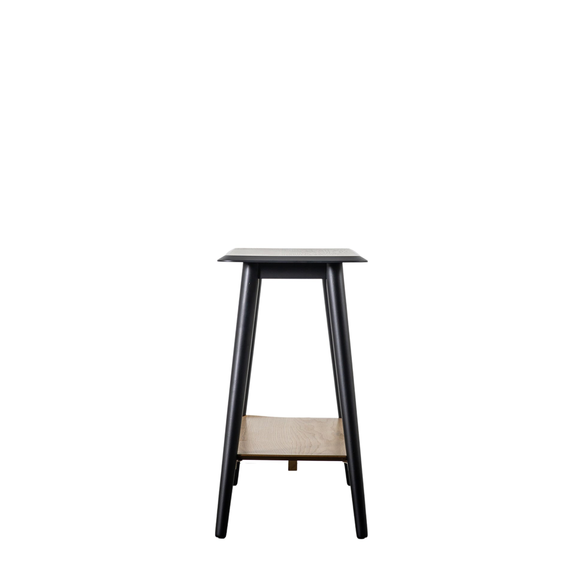 Maddox Console Table with Shelf Black
