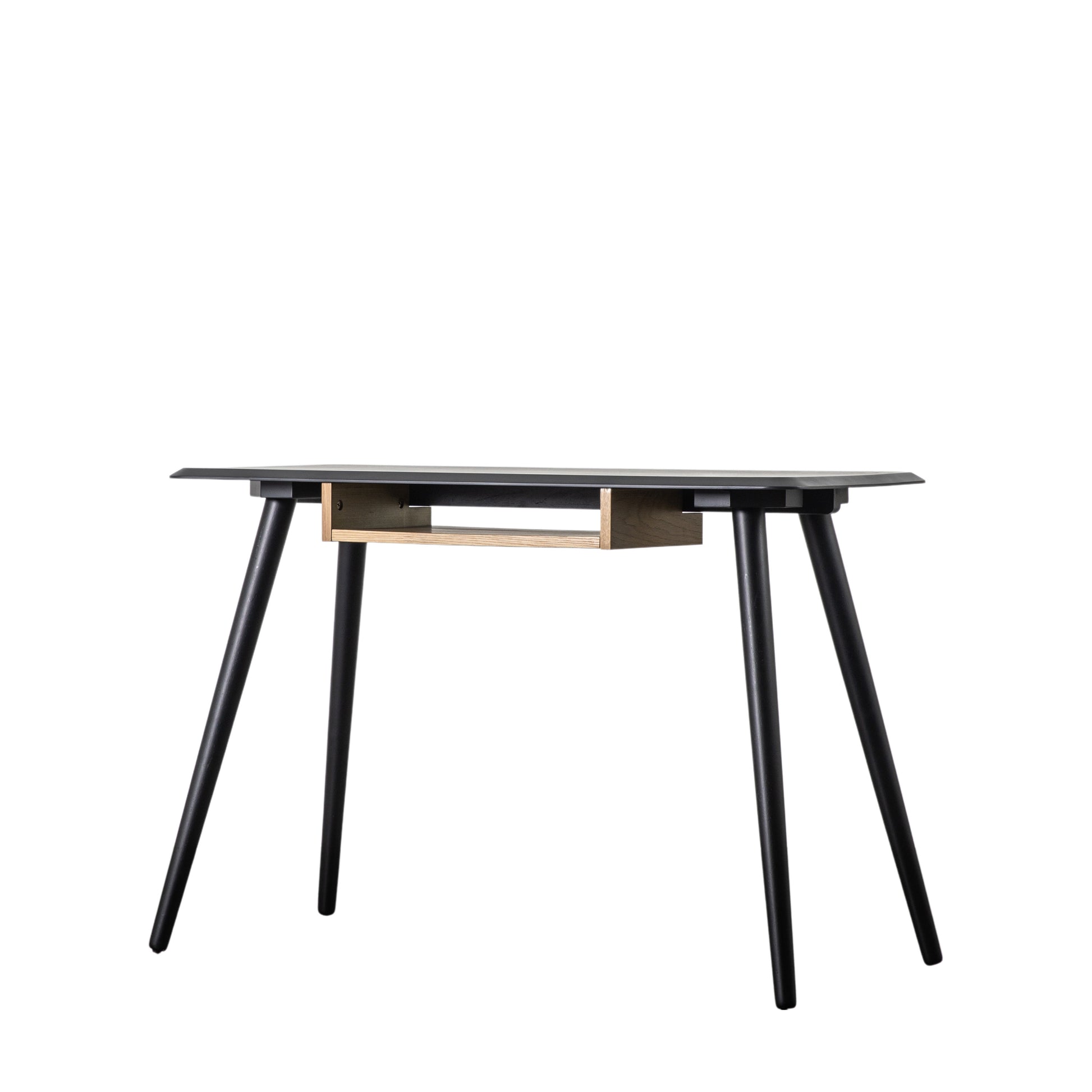 Maddox Desk with Shelf Black
