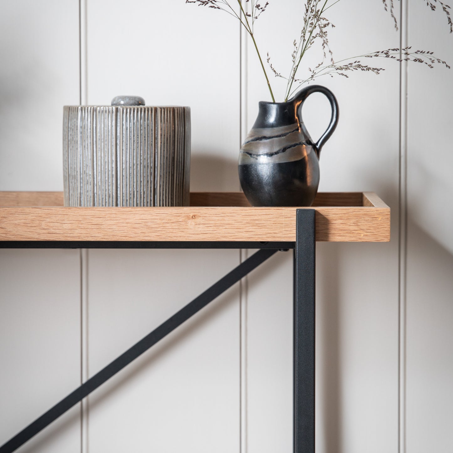 Torrington Console Table Black / Natural