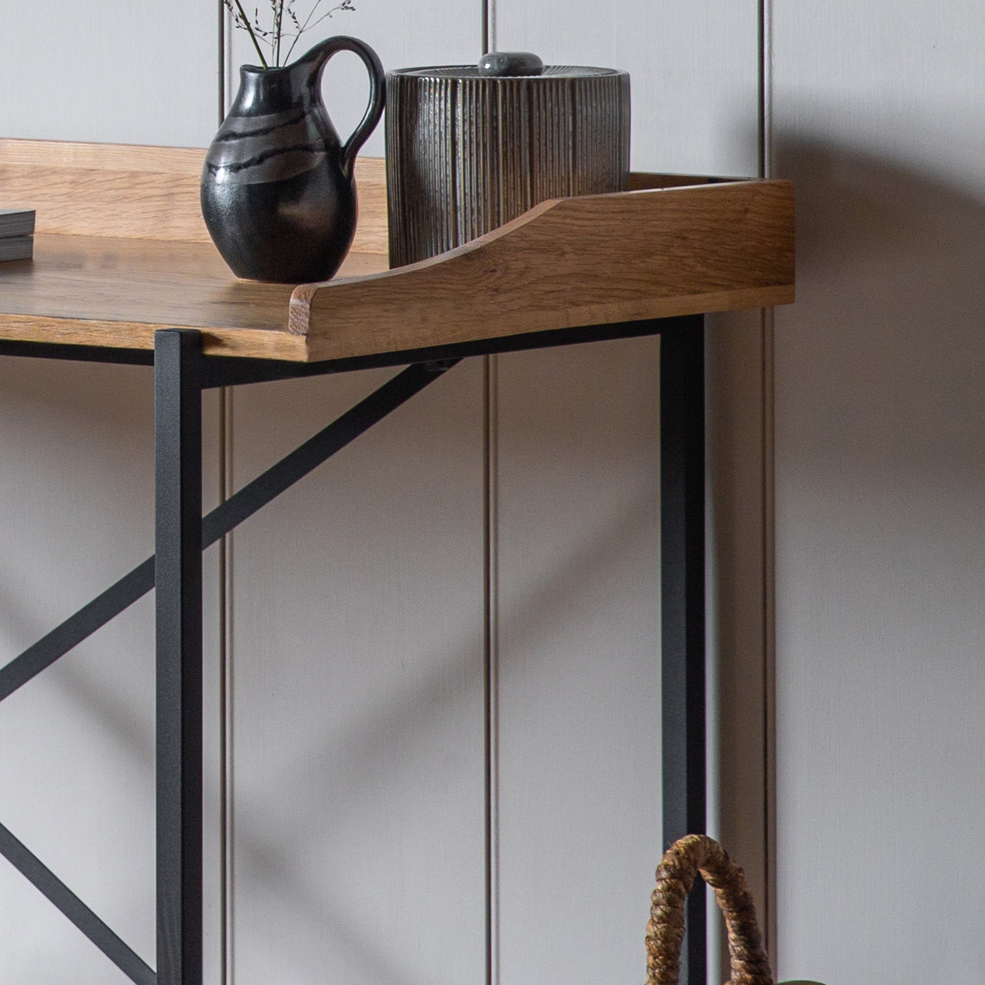 Torrington Desk Black / Natural