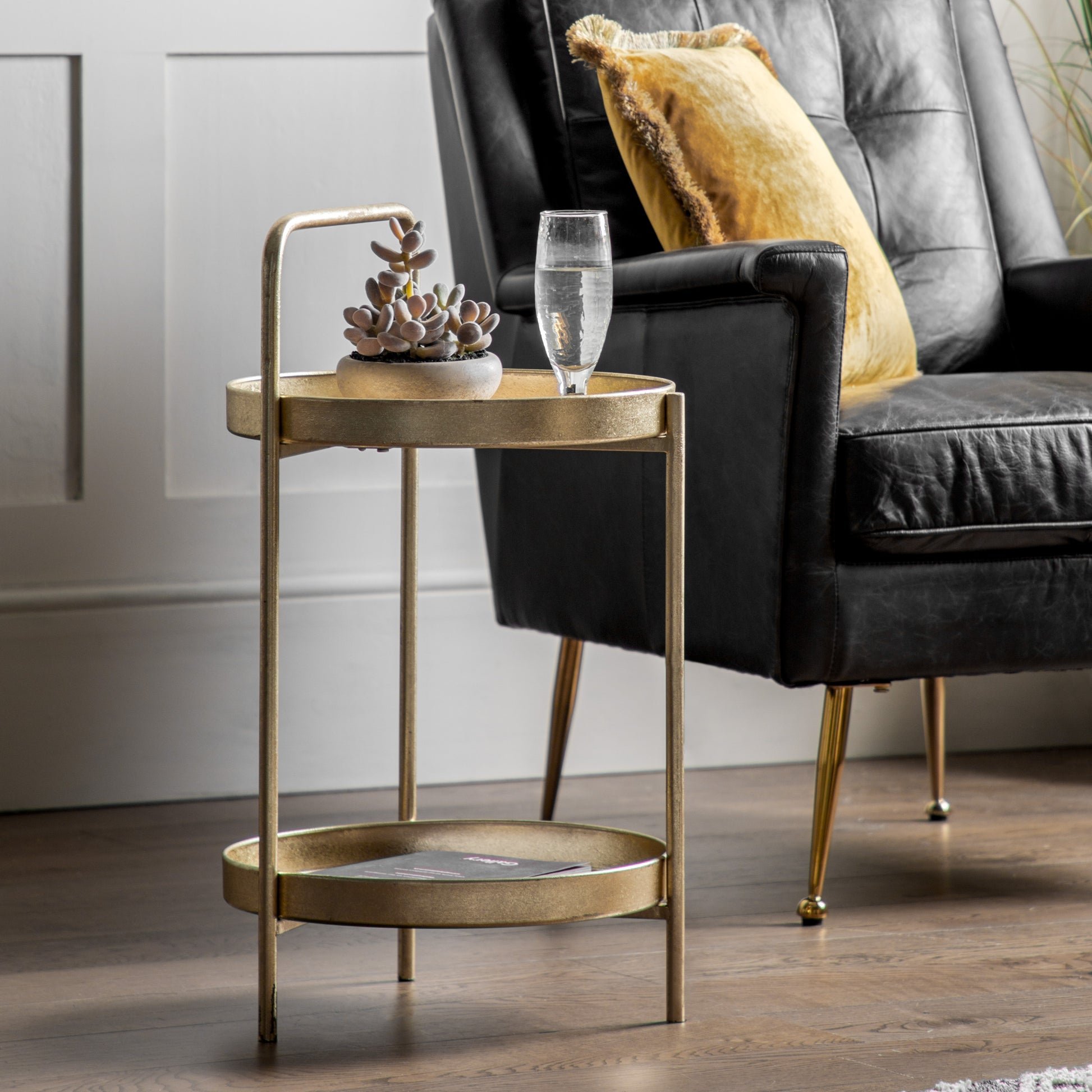Sennen Side Table Gold