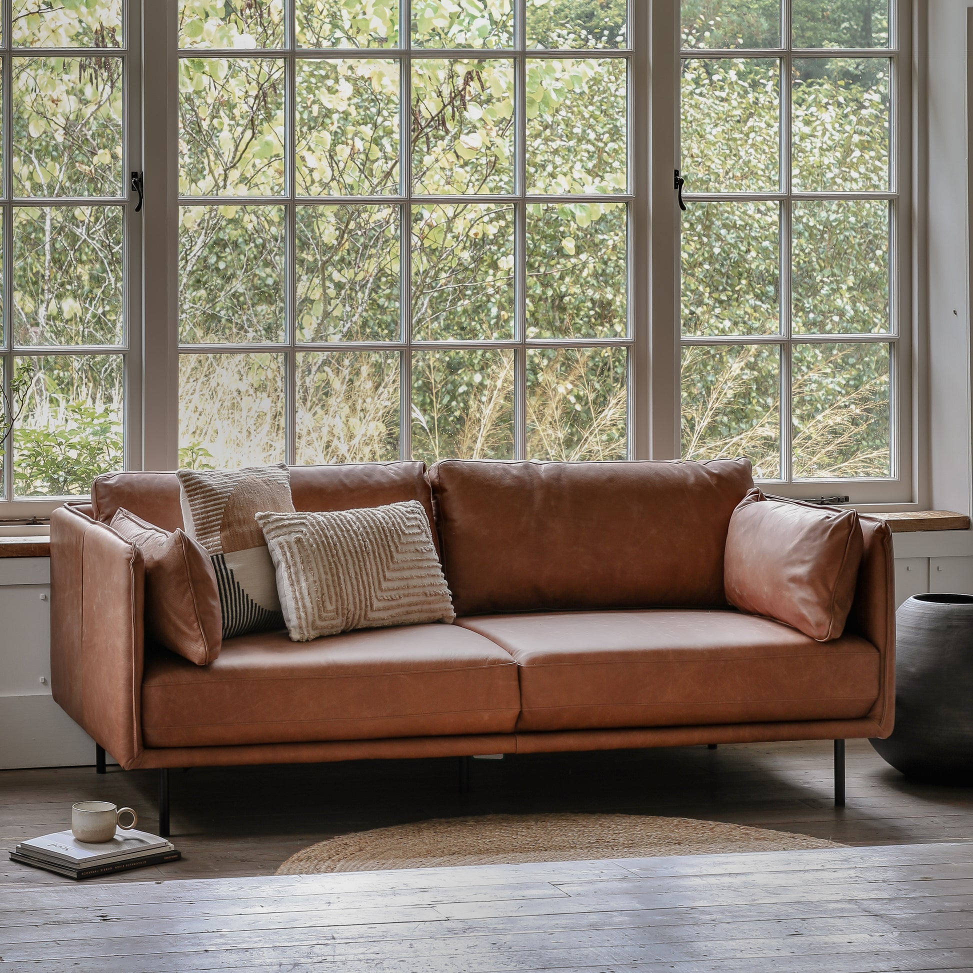 Wigmore Sofa Brown Leather