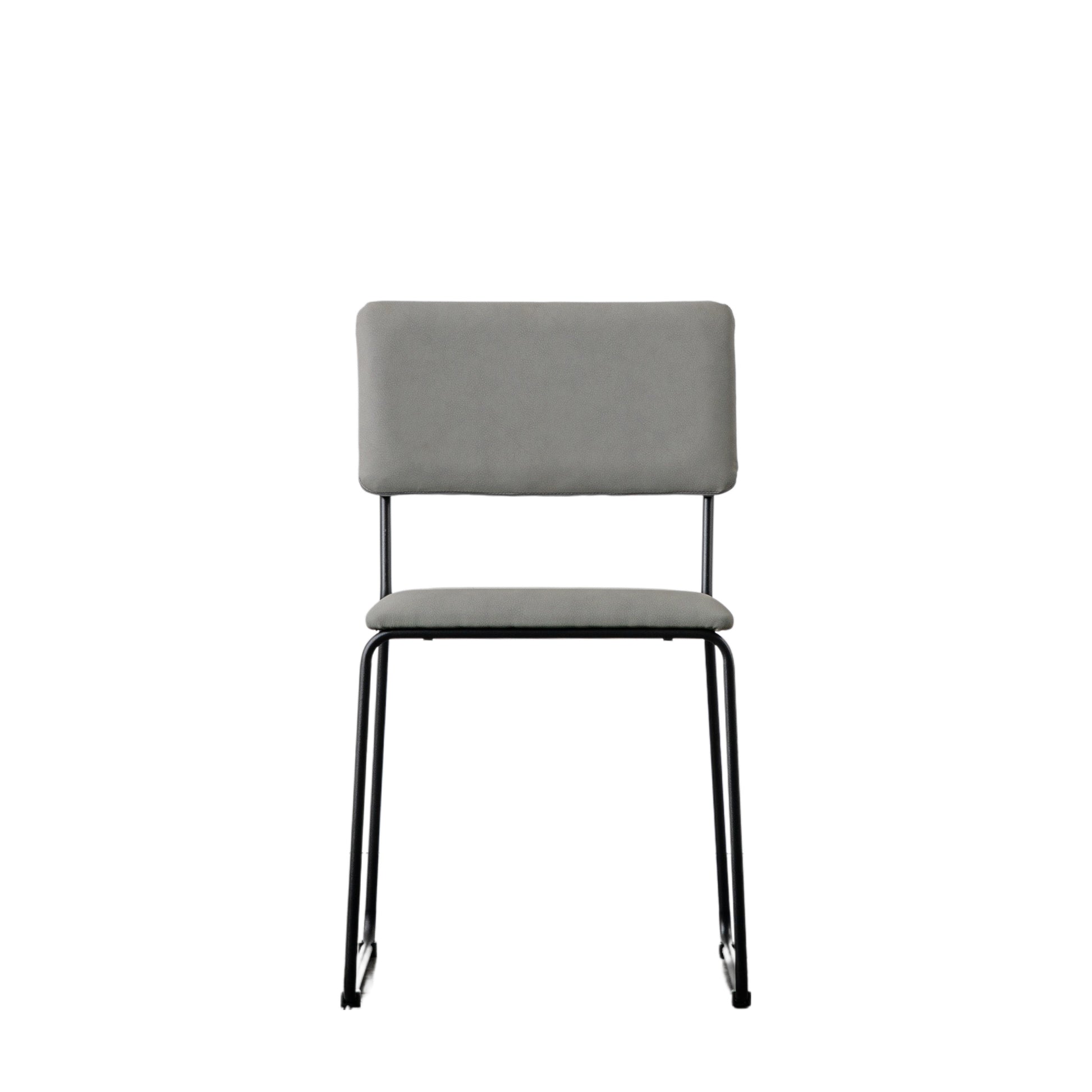Chalkwell Dining Chair (2pk) Silver Faux Leather