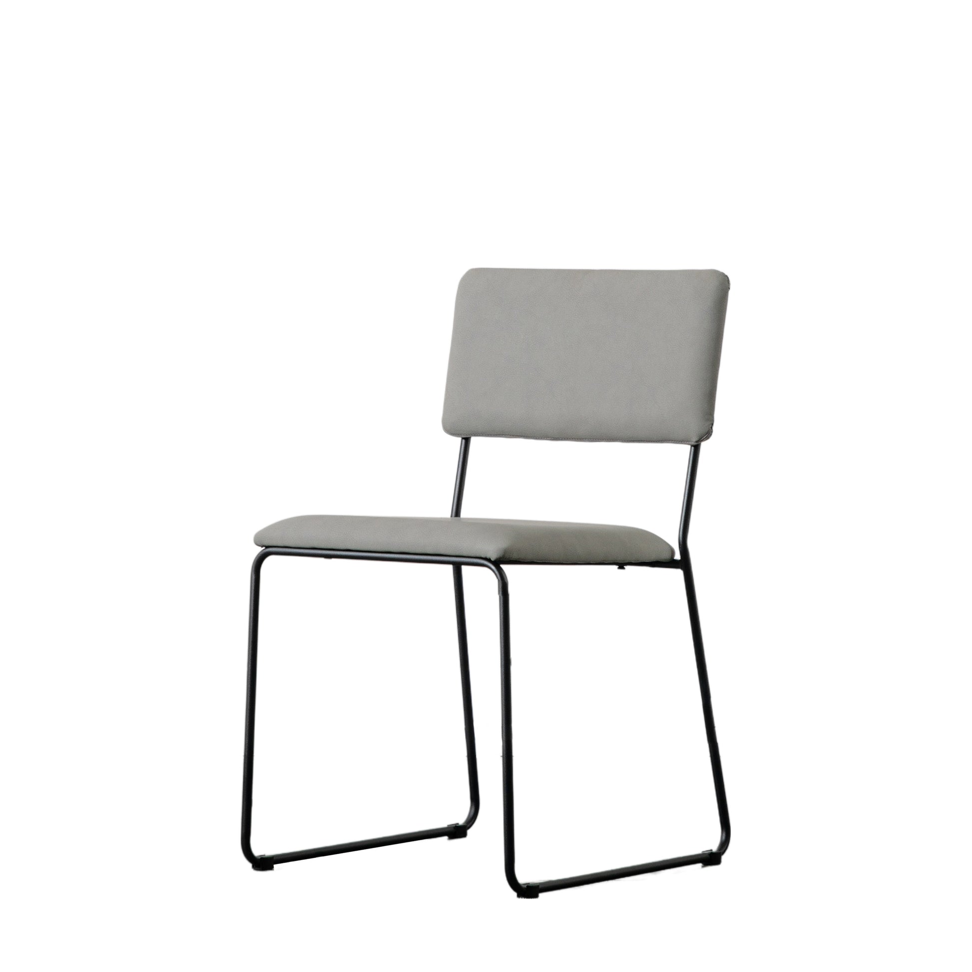 Chalkwell Dining Chair (2pk) Silver Faux Leather