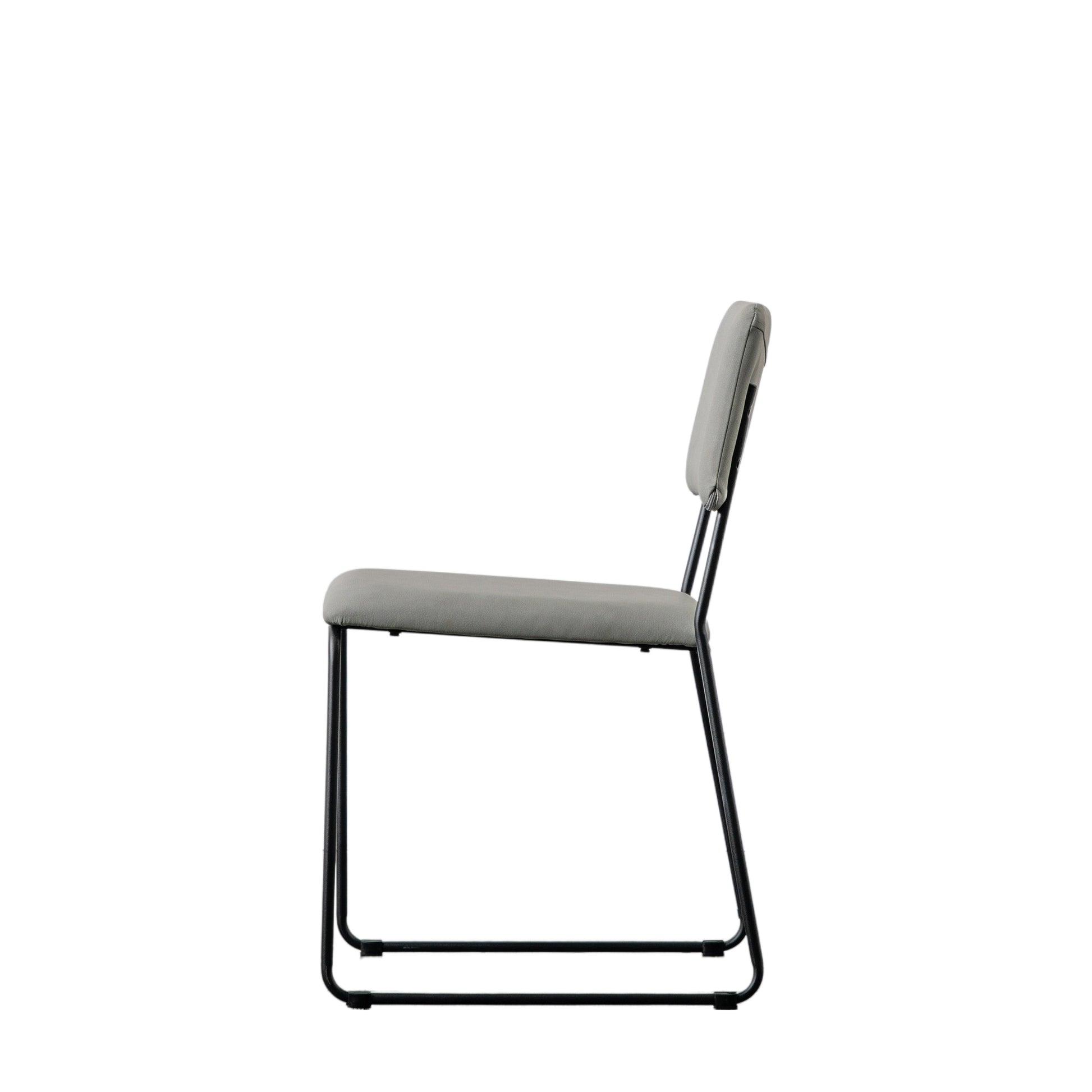 Chalkwell Dining Chair (2pk) Silver Faux Leather