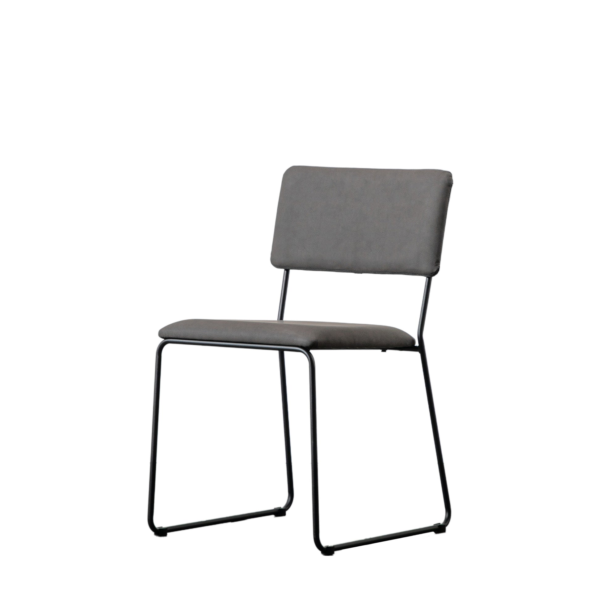 Chalkwell Dining Chair (2pk) Slate Faux Leather