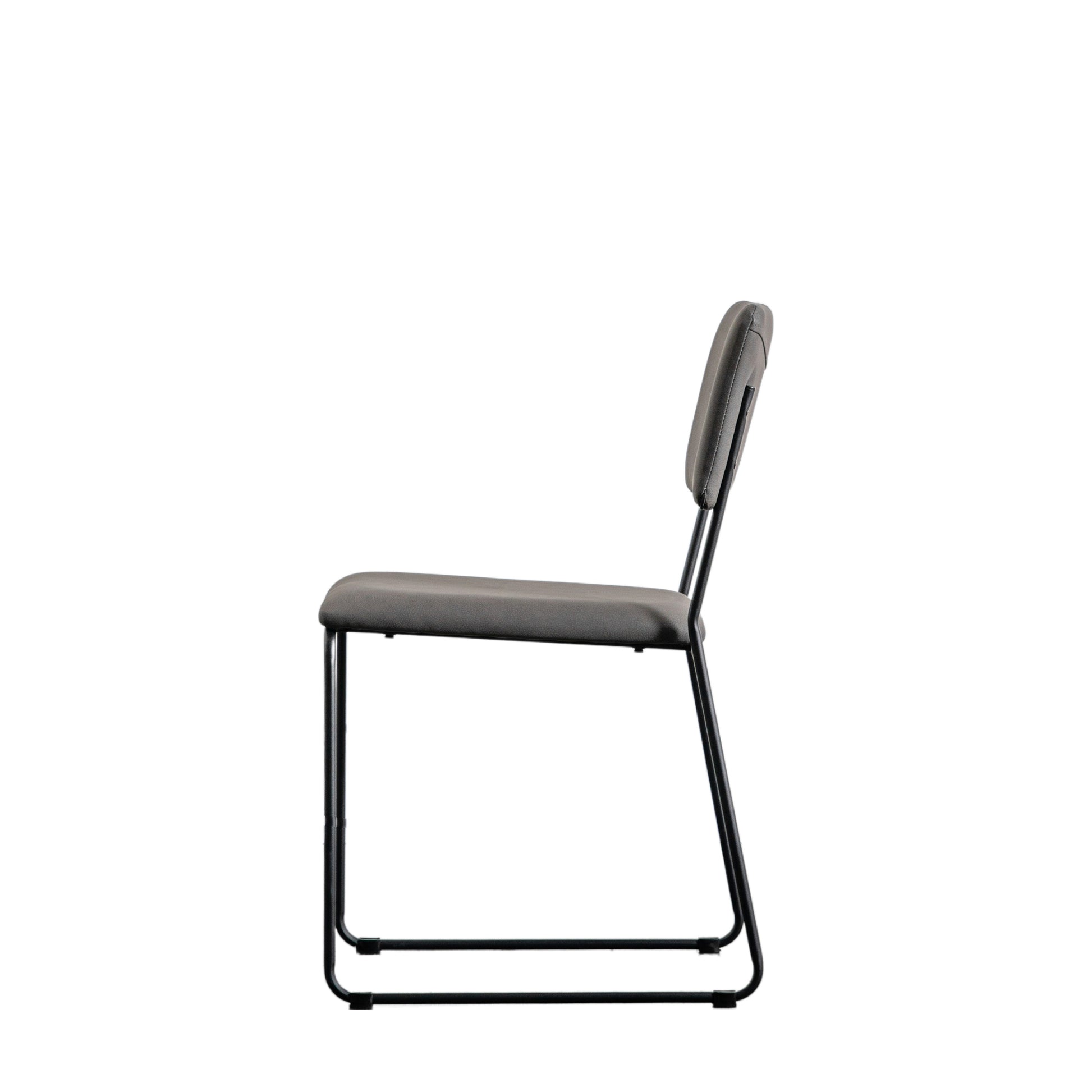 Chalkwell Dining Chair (2pk) Slate Faux Leather