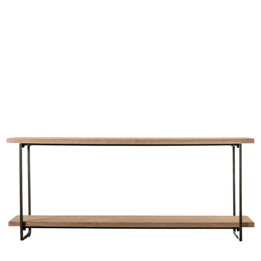 Brogdale Display Table Black / Natural