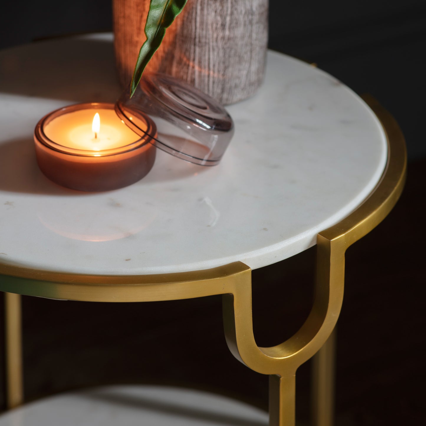 Weston Side Table White Marble