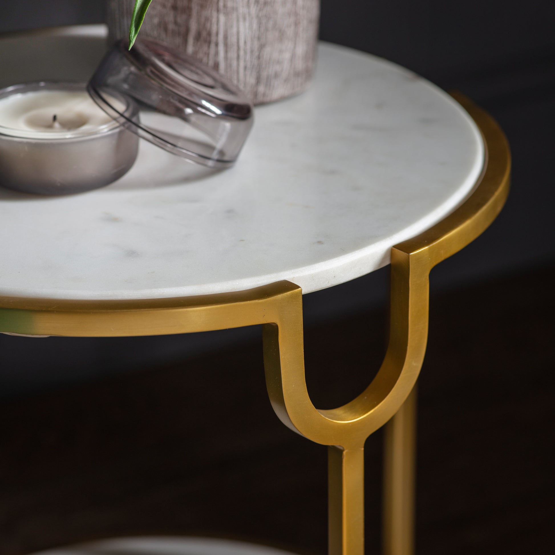 Weston Side Table White Marble