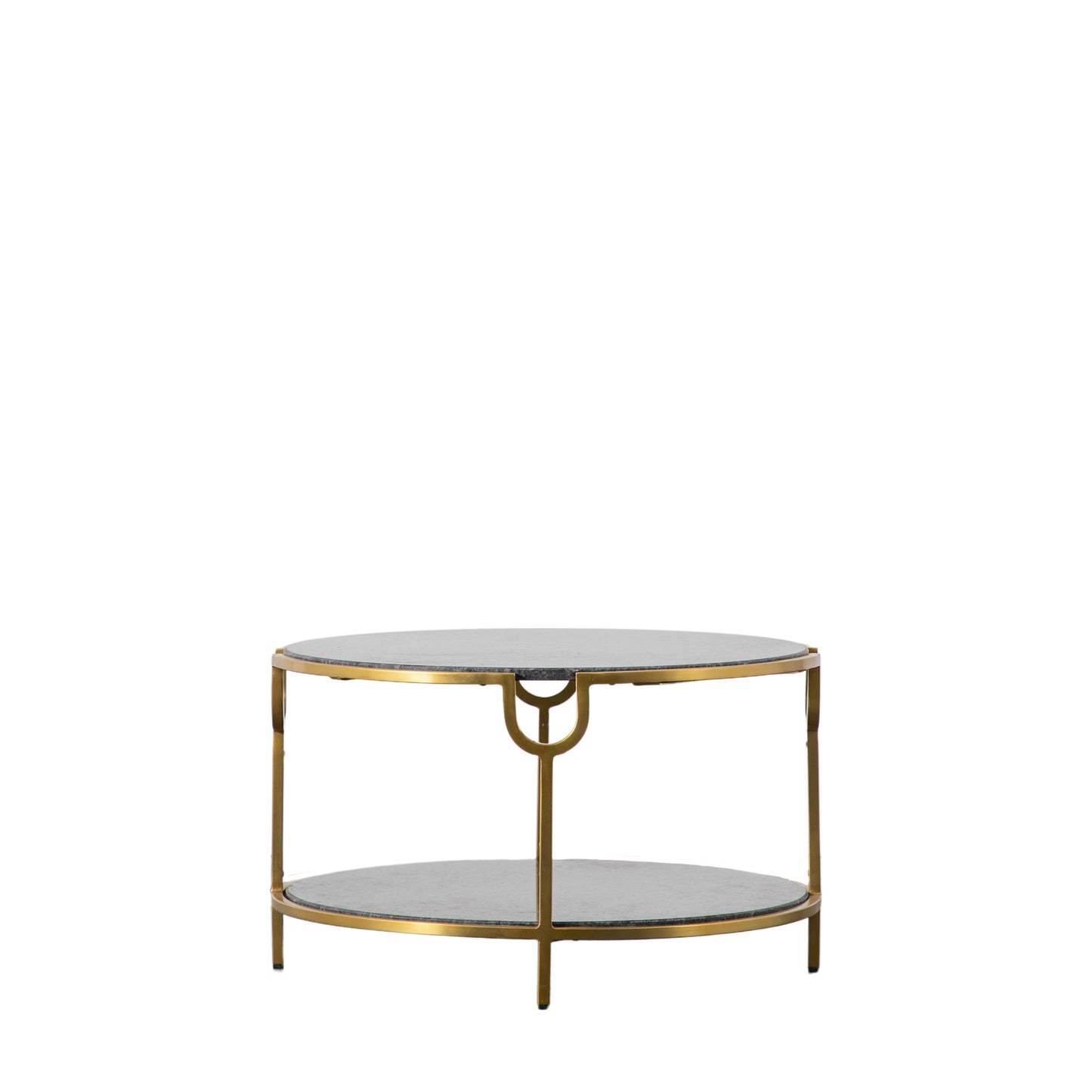 Weston Coffee Table Black Granite Black / Gold