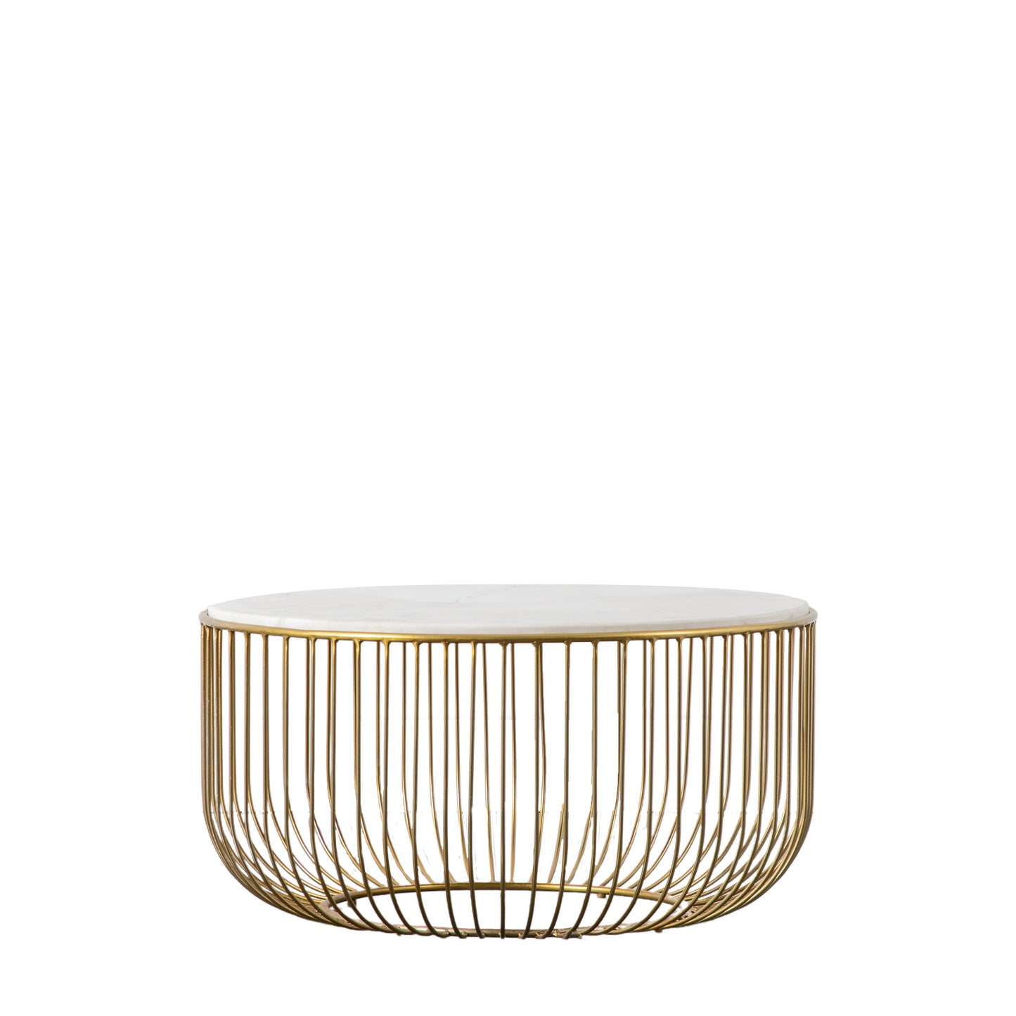 Riley Coffee Table Gold Gold / White