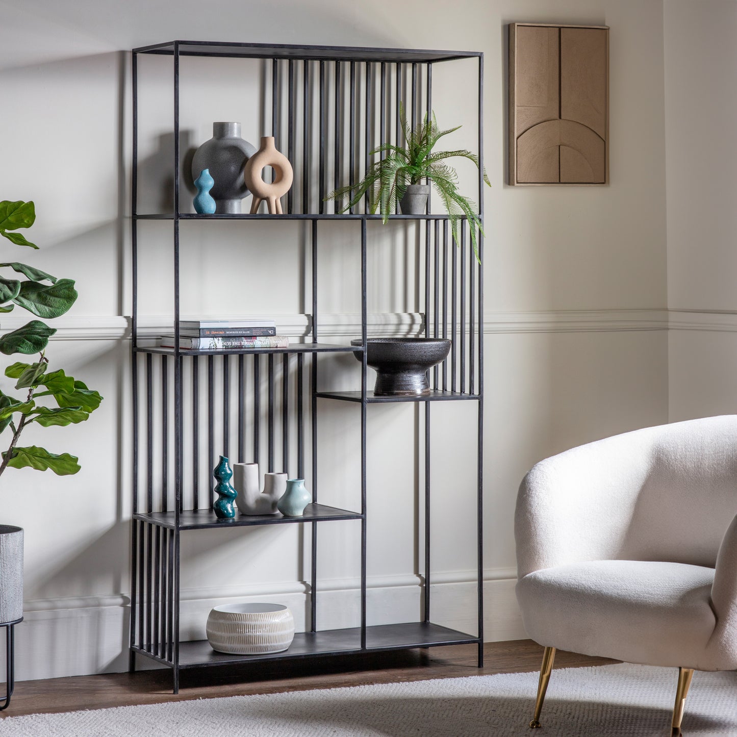 Tolland Open Display Unit Black