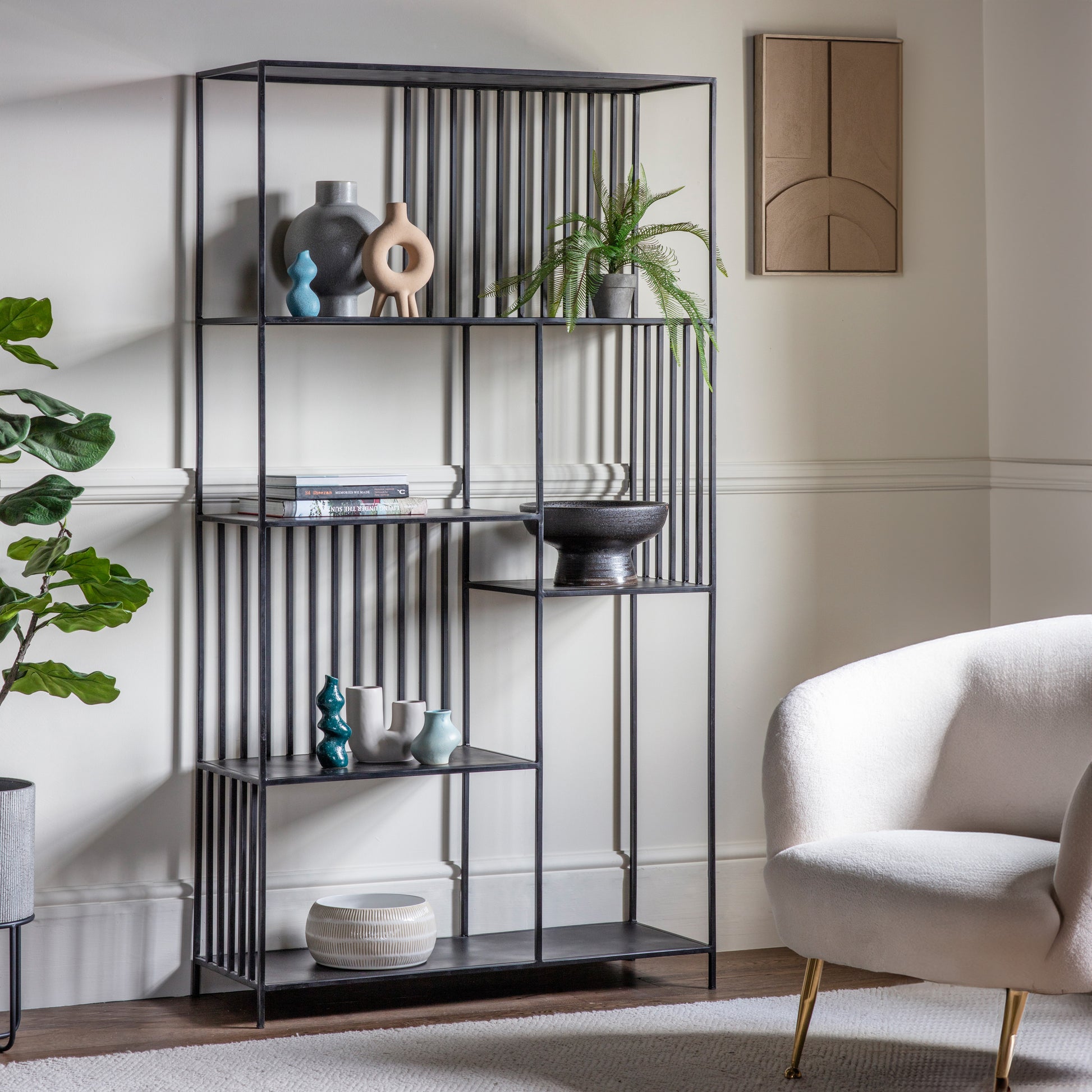 Tolland Open Display Unit Black