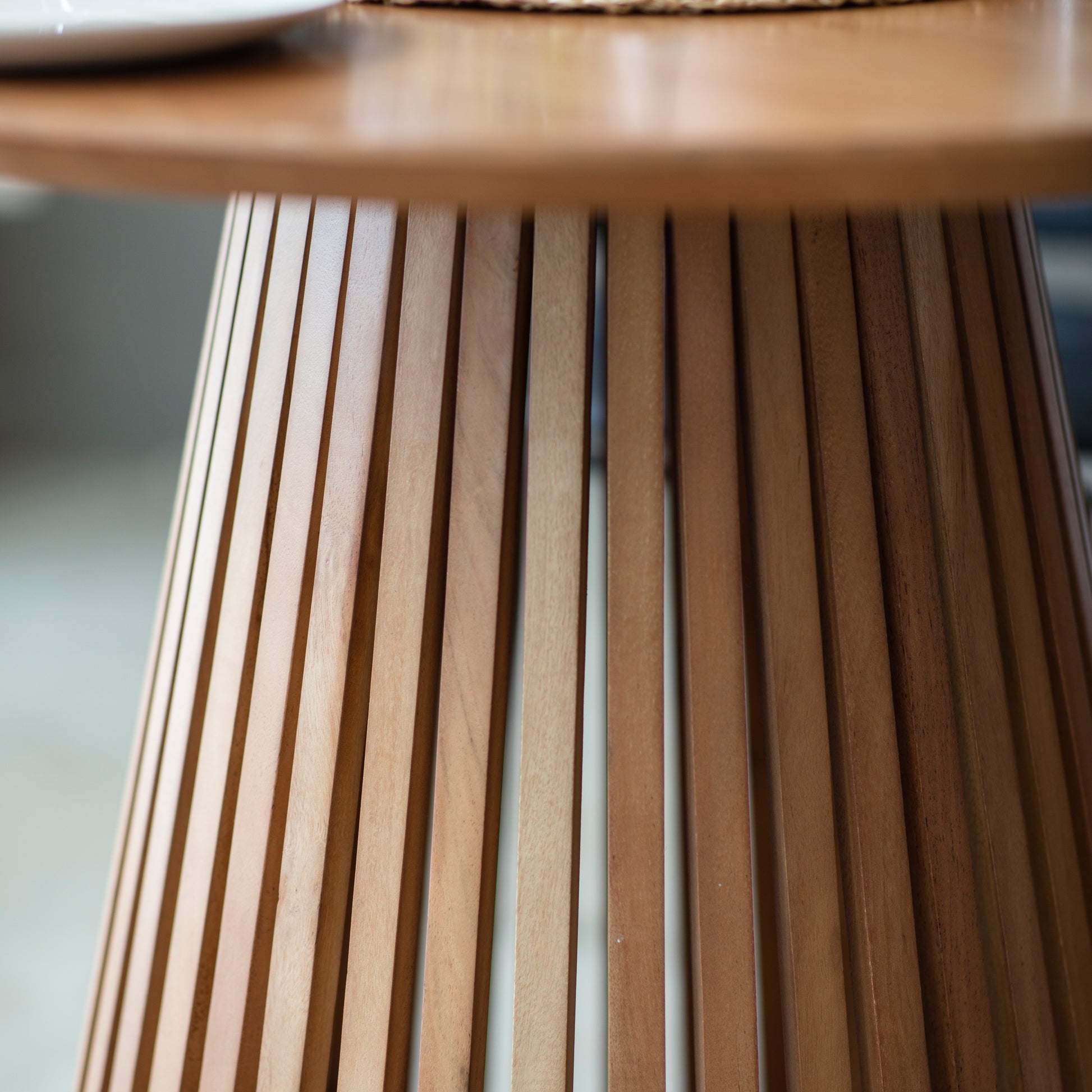 Brookland Slatted Dining Table Natural