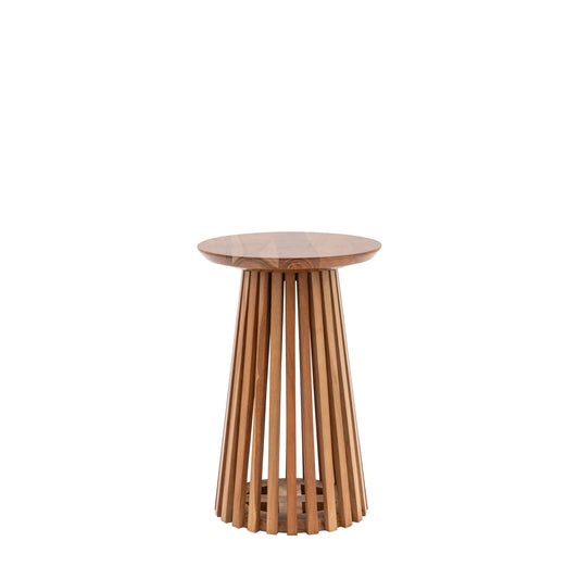 Brookland Slatted Side Table Natural