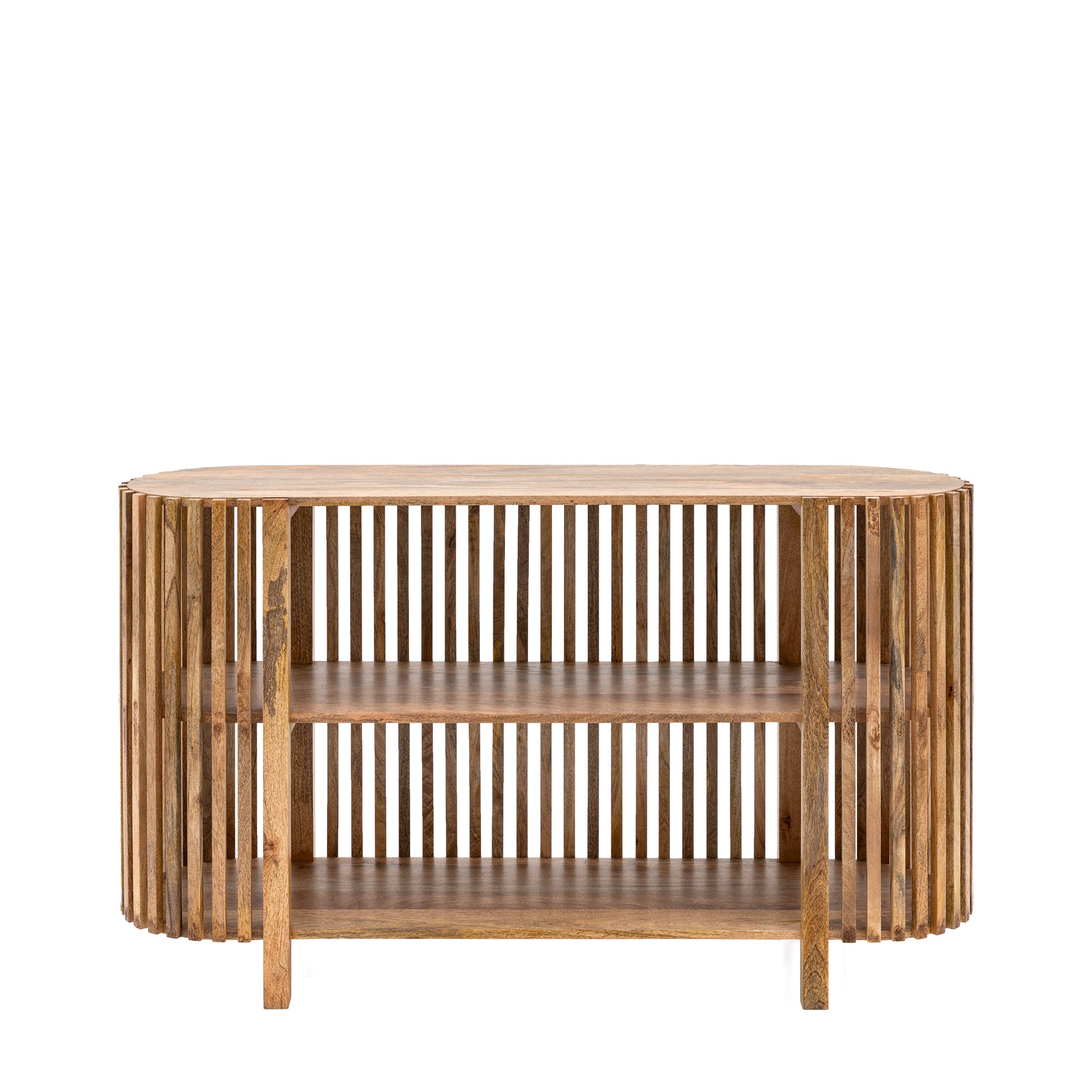 Voss Slatted Console Table Natural