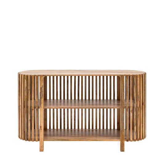 Voss Slatted Console Table Natural