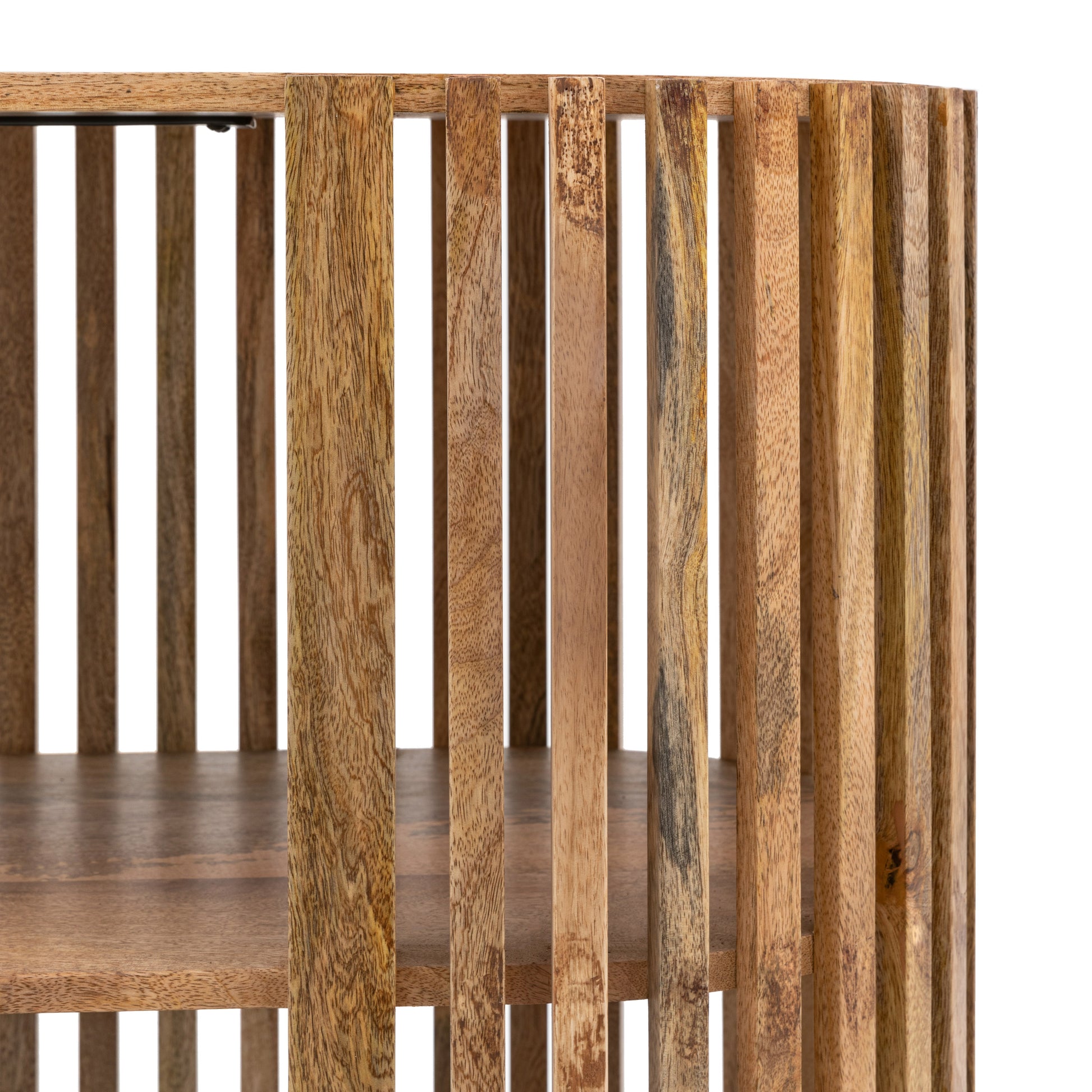 Voss Slatted Console Table Natural