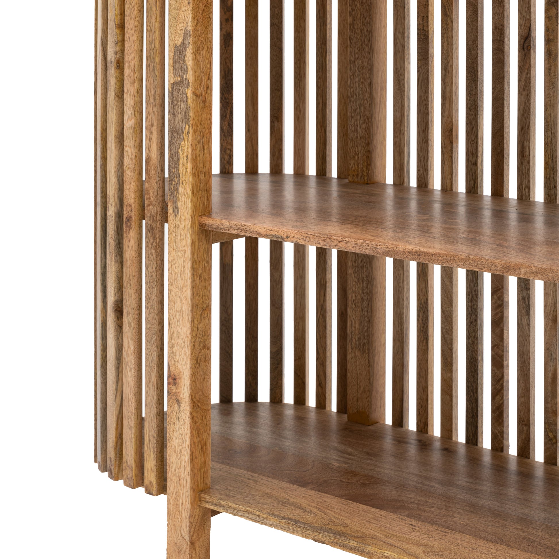 Voss Slatted Console Table Natural