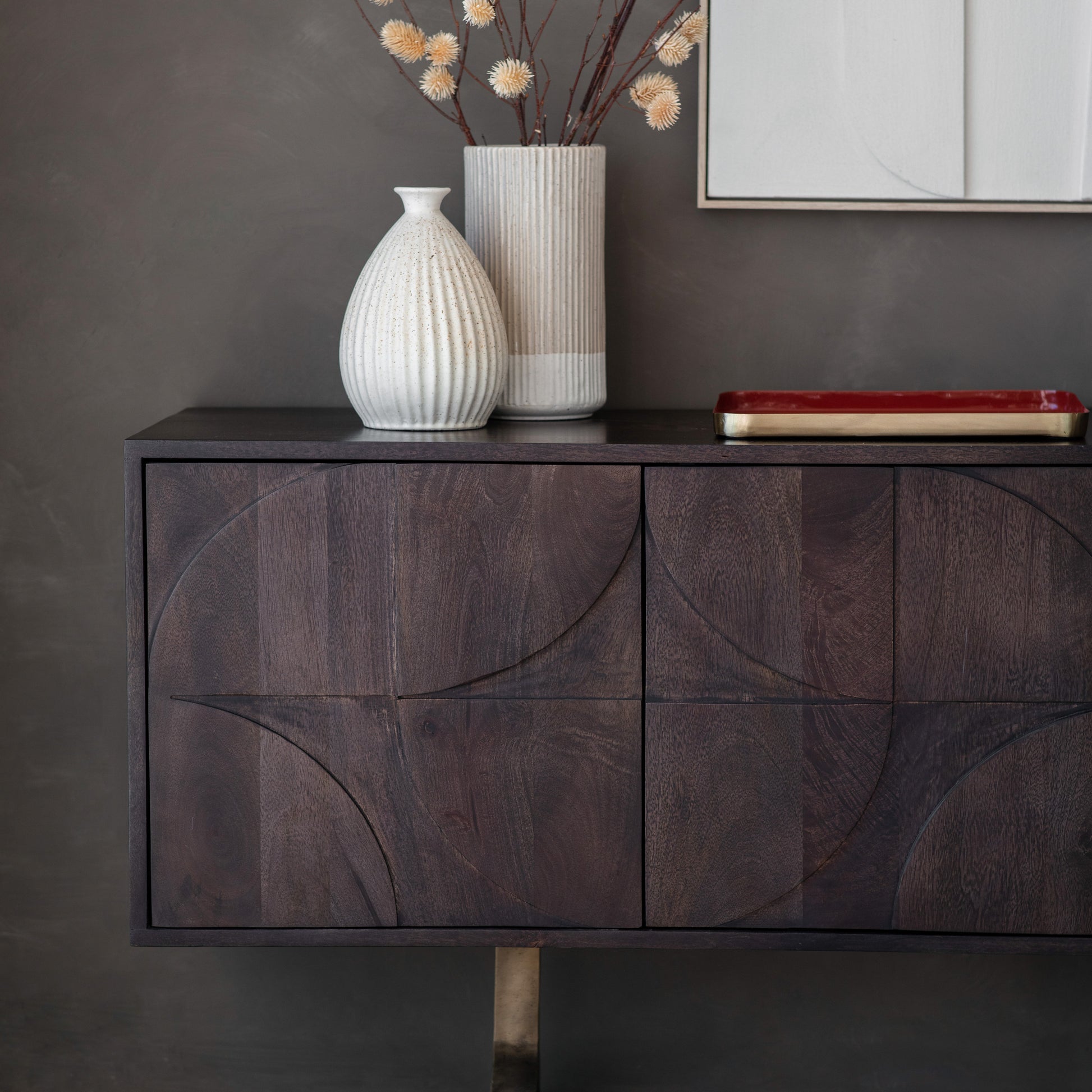 Sharma 4 Door Sideboard Brown