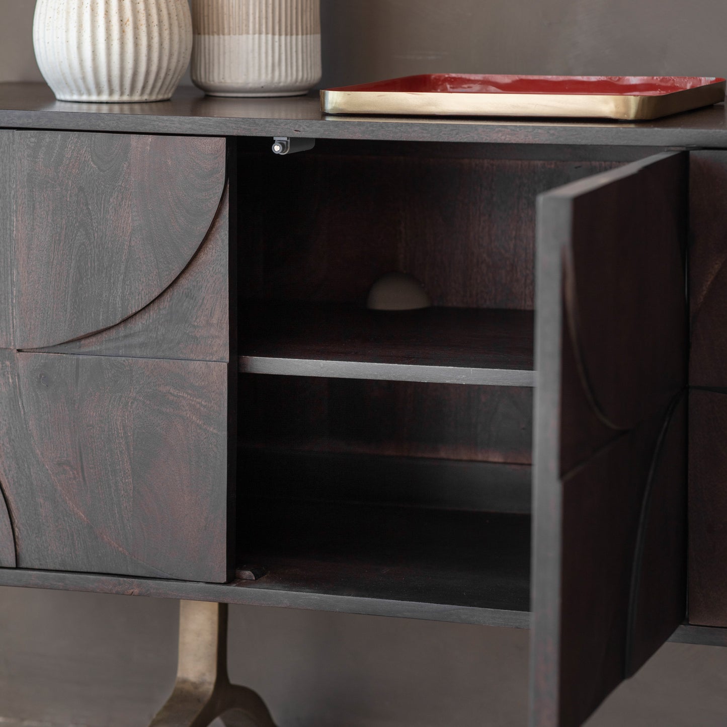 Sharma 4 Door Sideboard Brown