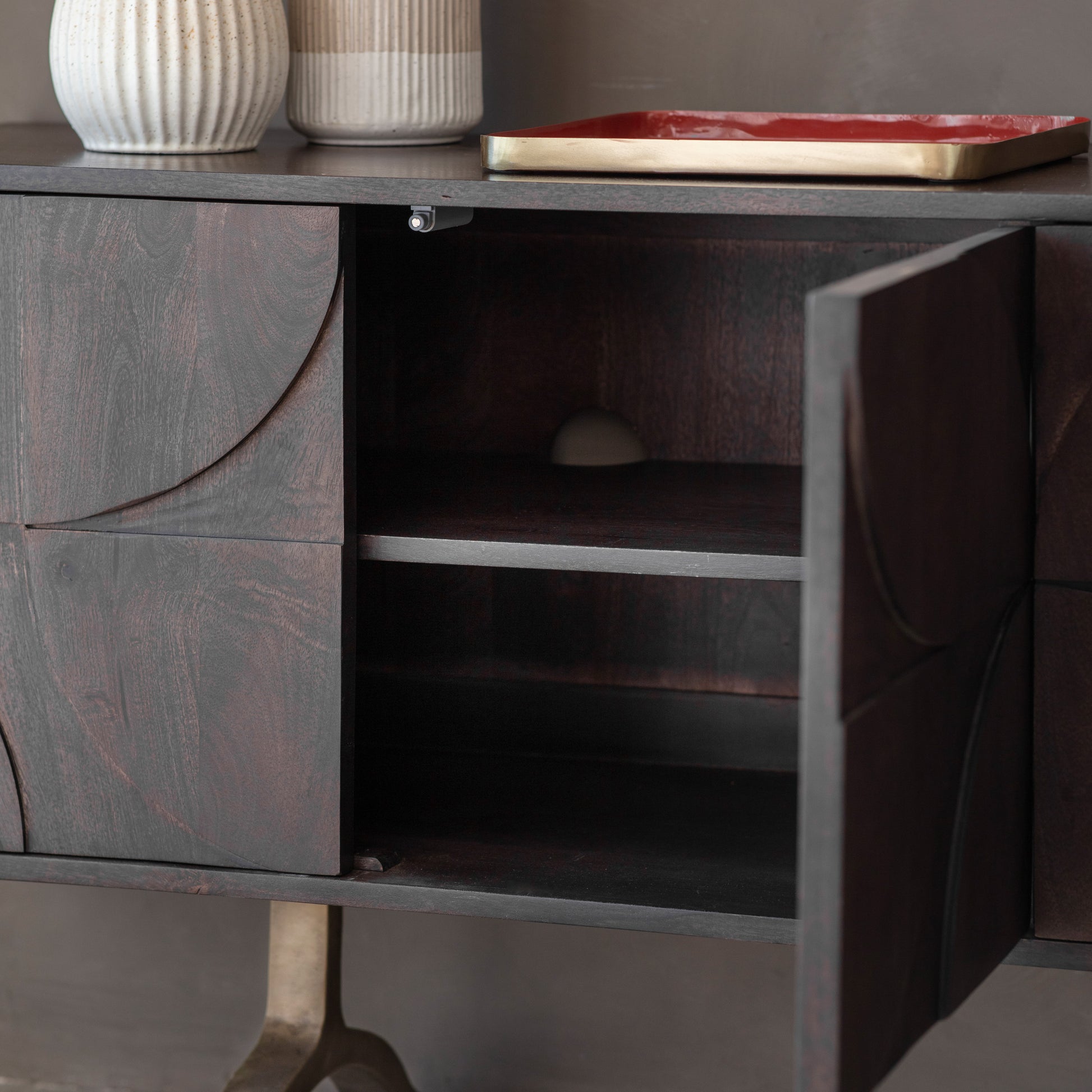 Sharma 4 Door Sideboard Brown
