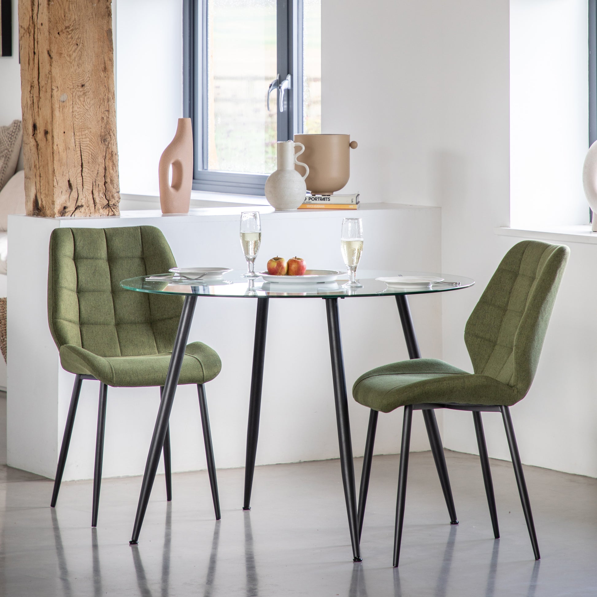 Manford Dining Chair (2pk) Bottle Green