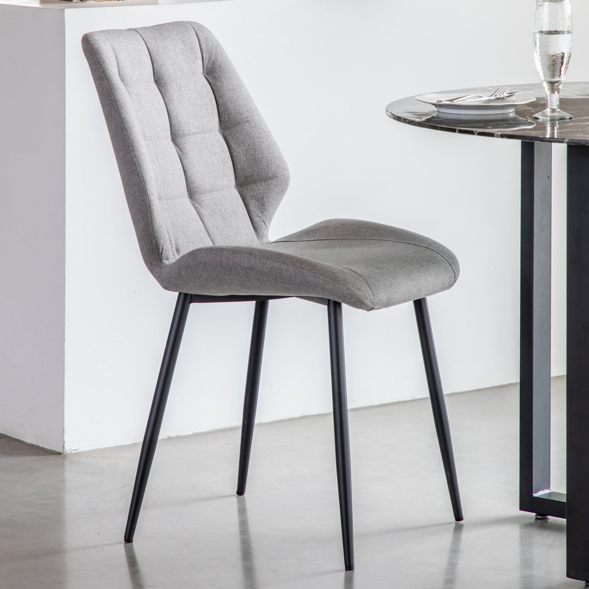 Manford Dining Chair (2pk) Light Grey