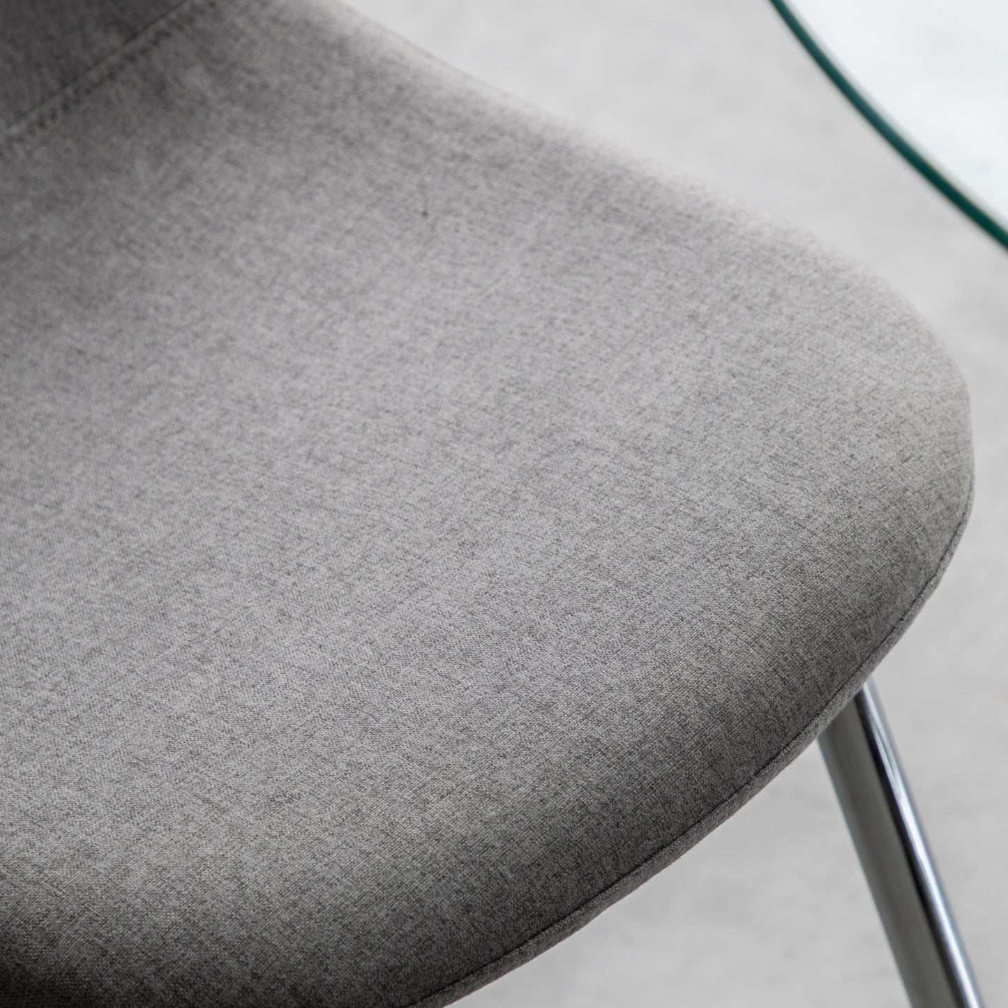 Millican Dining Chair (2pk) Chrome / Light Grey