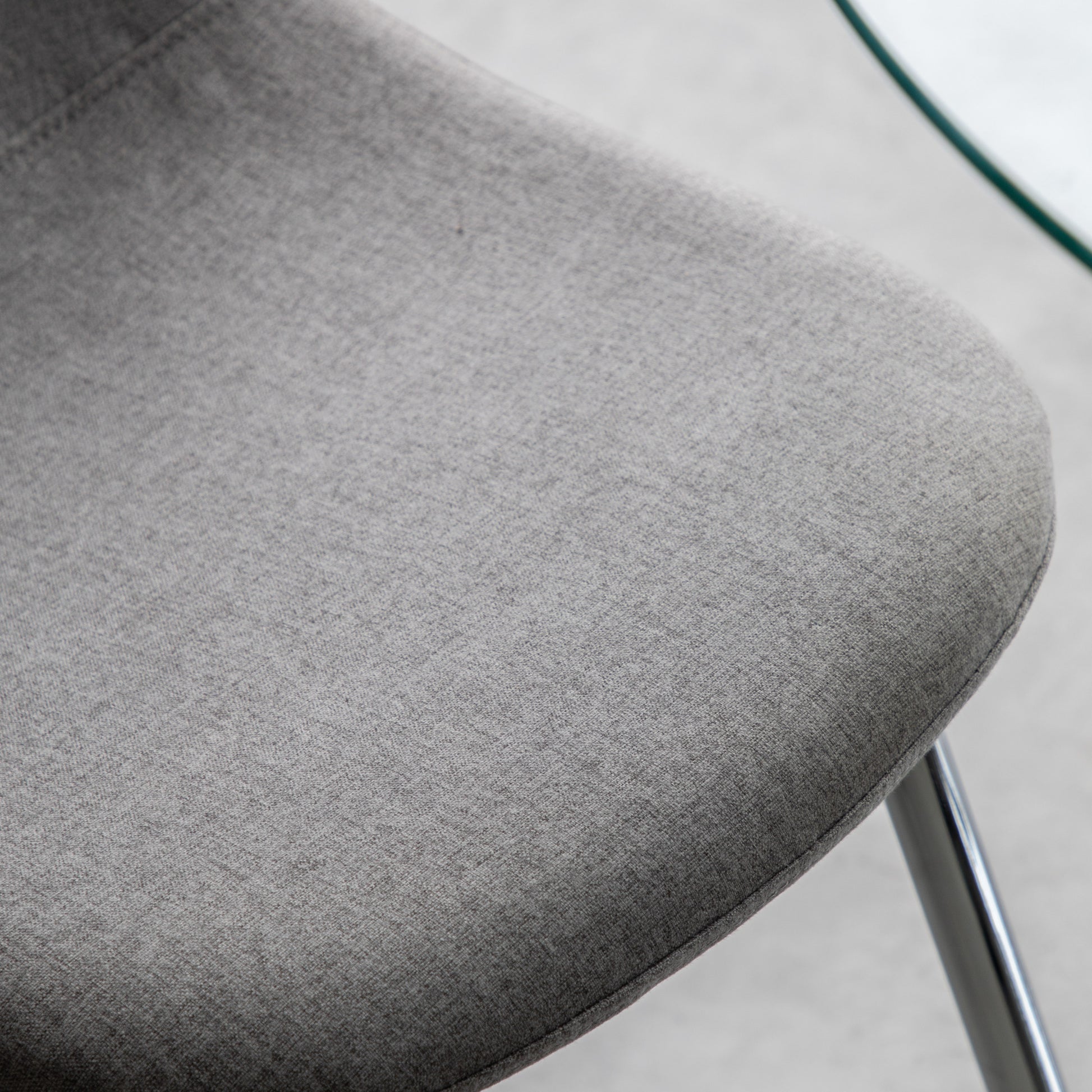 Millican Dining Chair (2pk) Chrome / Light Grey
