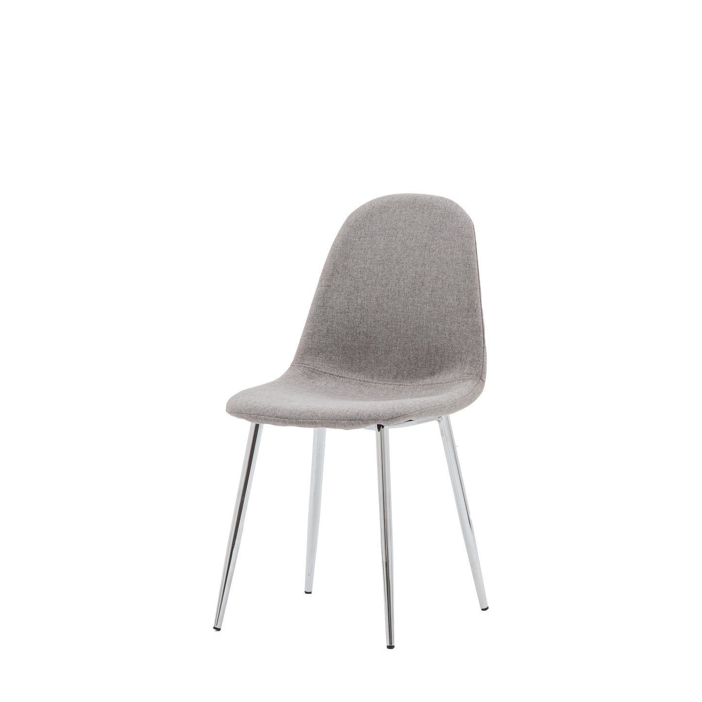 Millican Dining Chair (2pk) Chrome / Light Grey