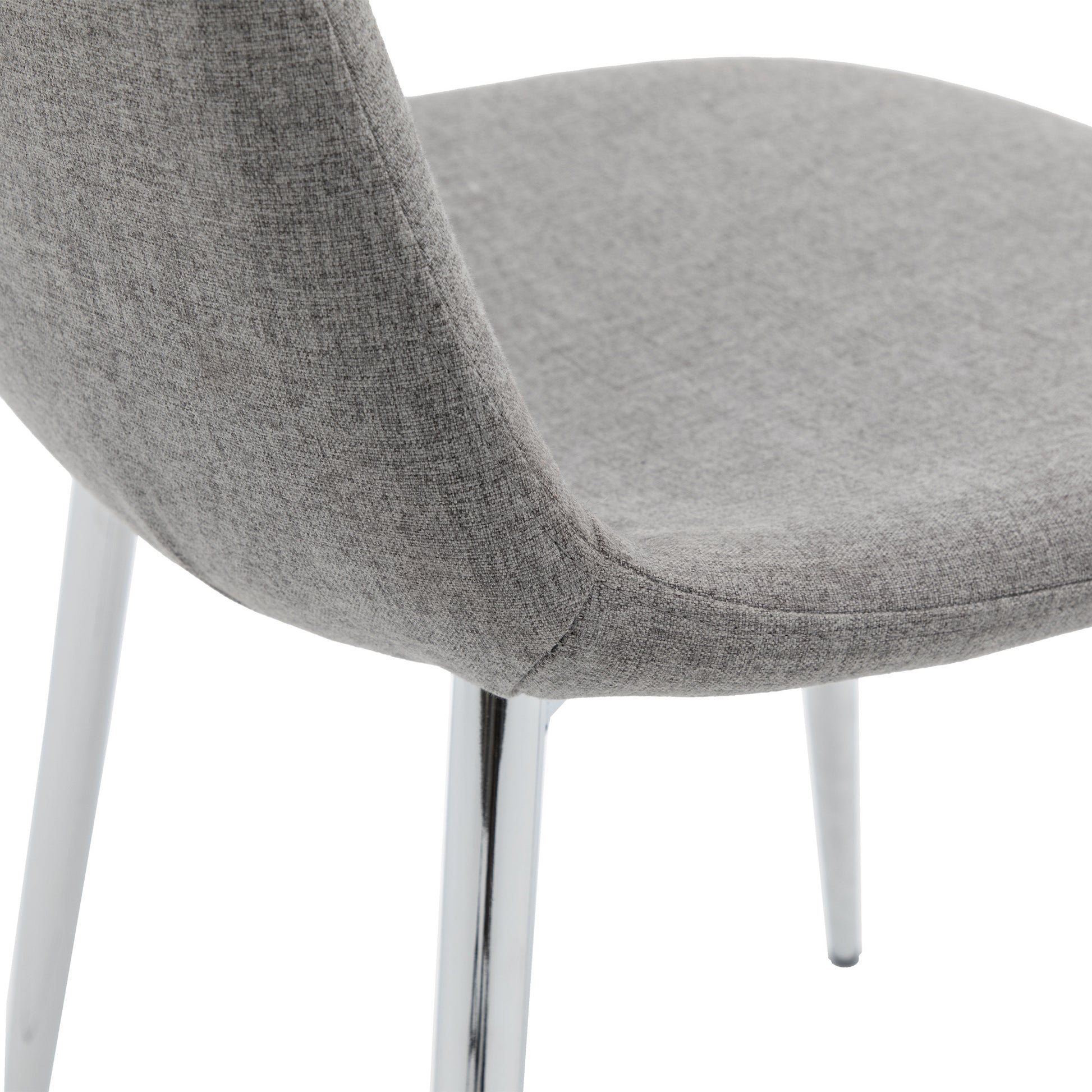 Millican Dining Chair (2pk) Chrome / Light Grey