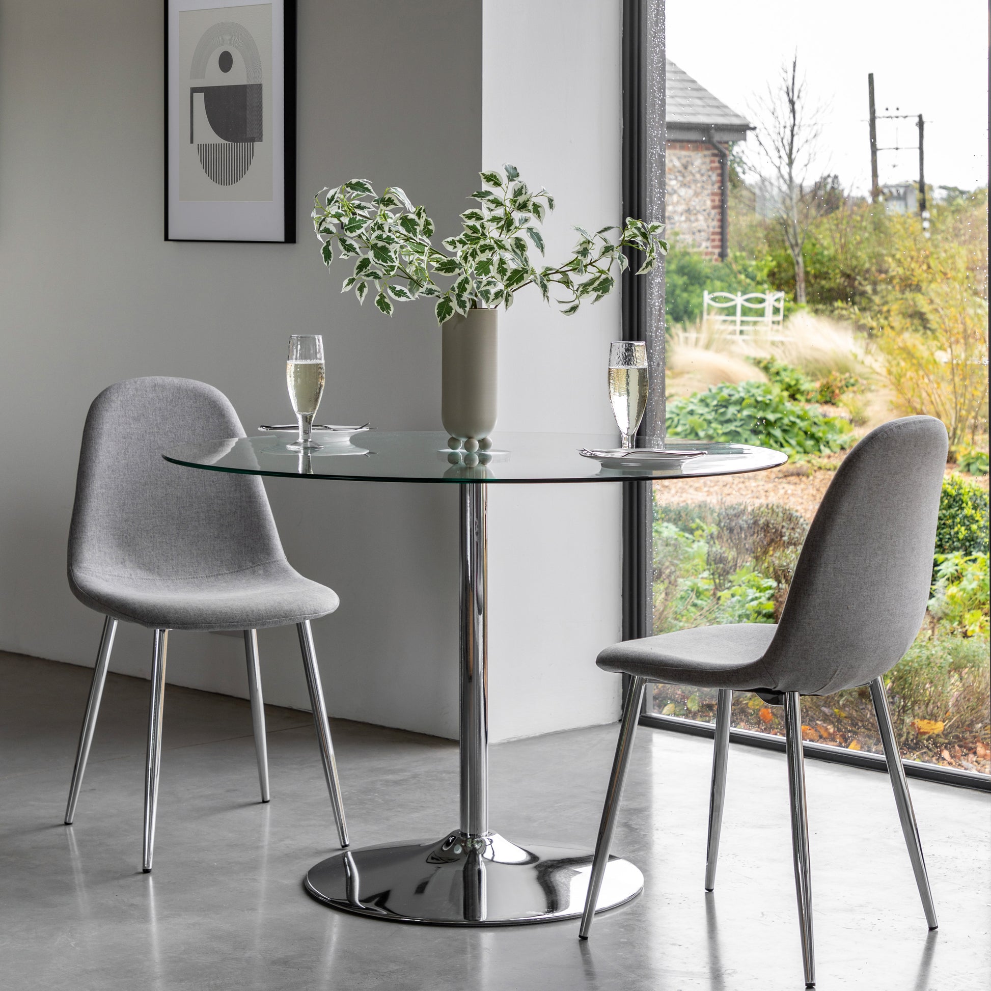 Fielding Dining Table Clear Glass