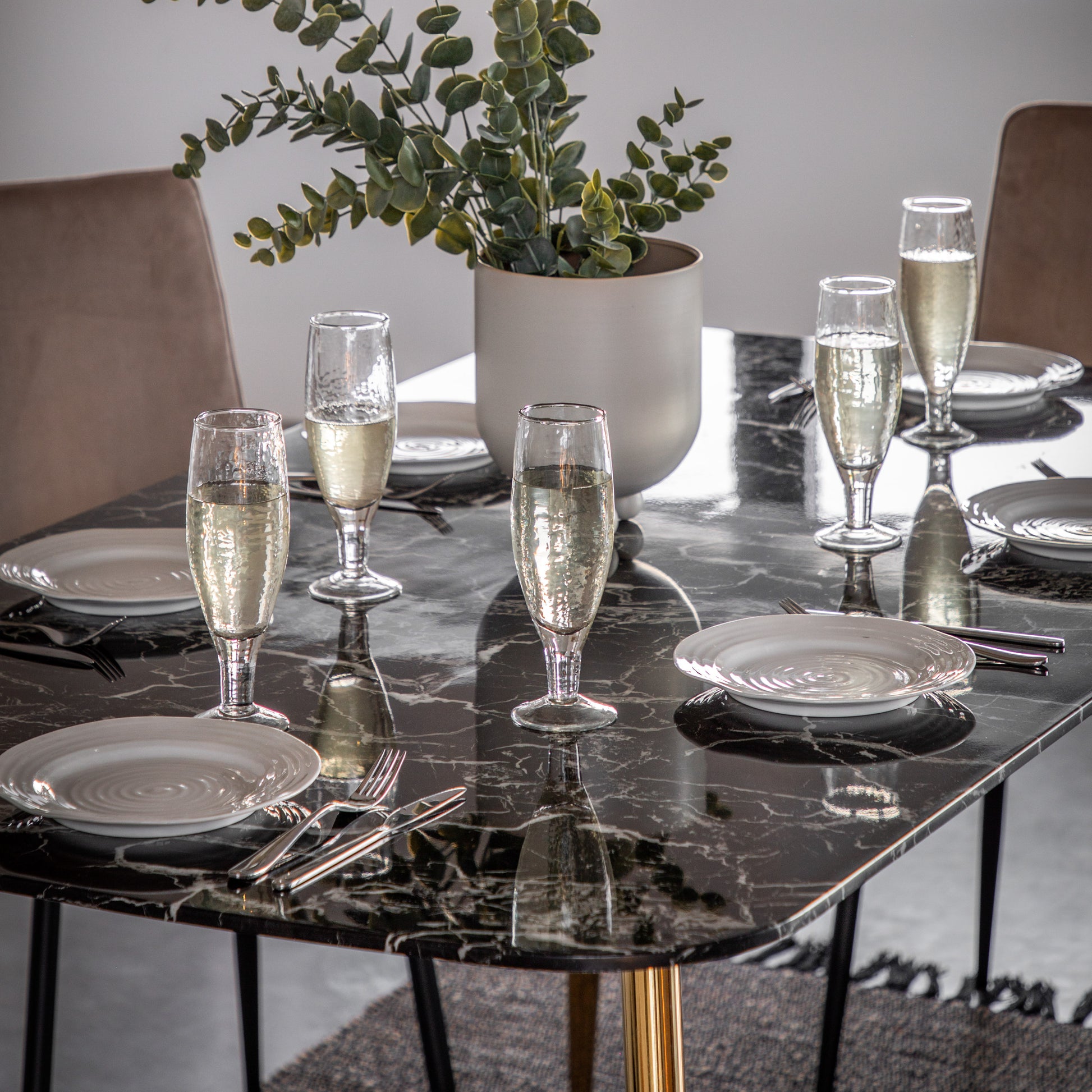 Evans Dining Table Black Effect