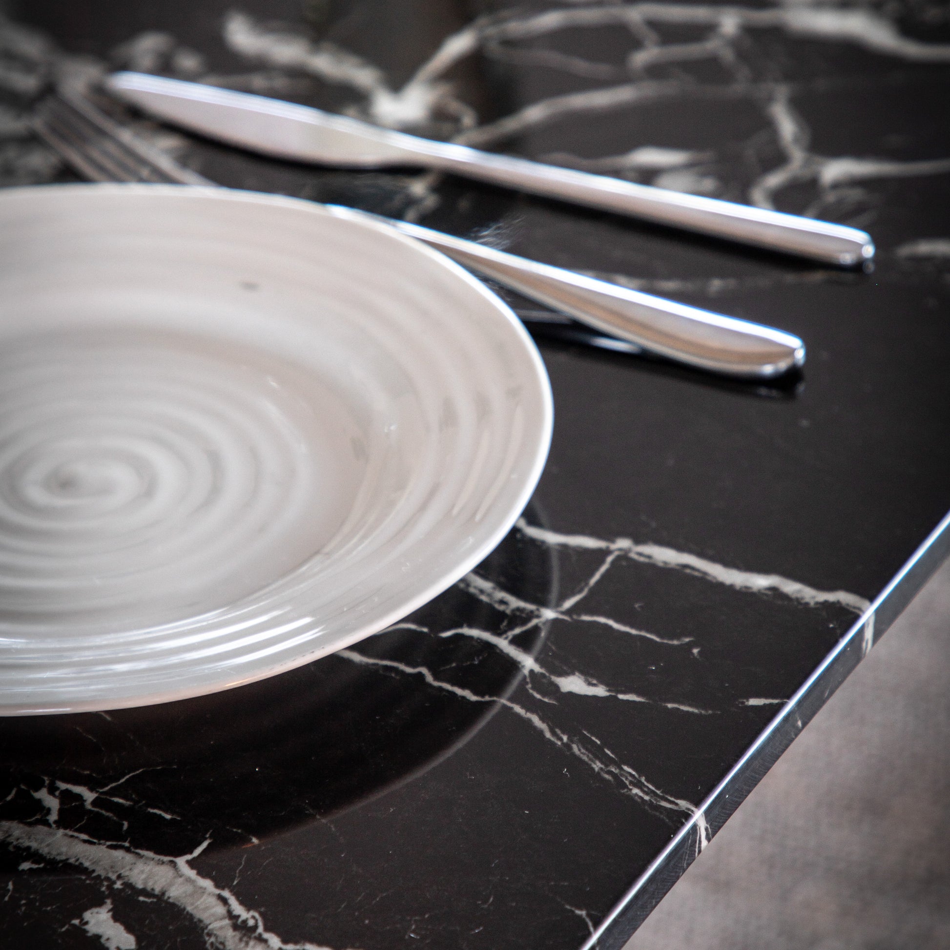 Evans Dining Table Black Effect