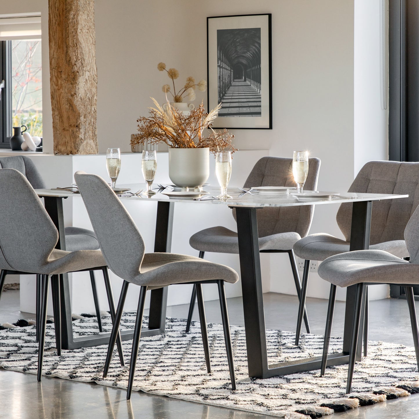 Davidson Dining Table White
