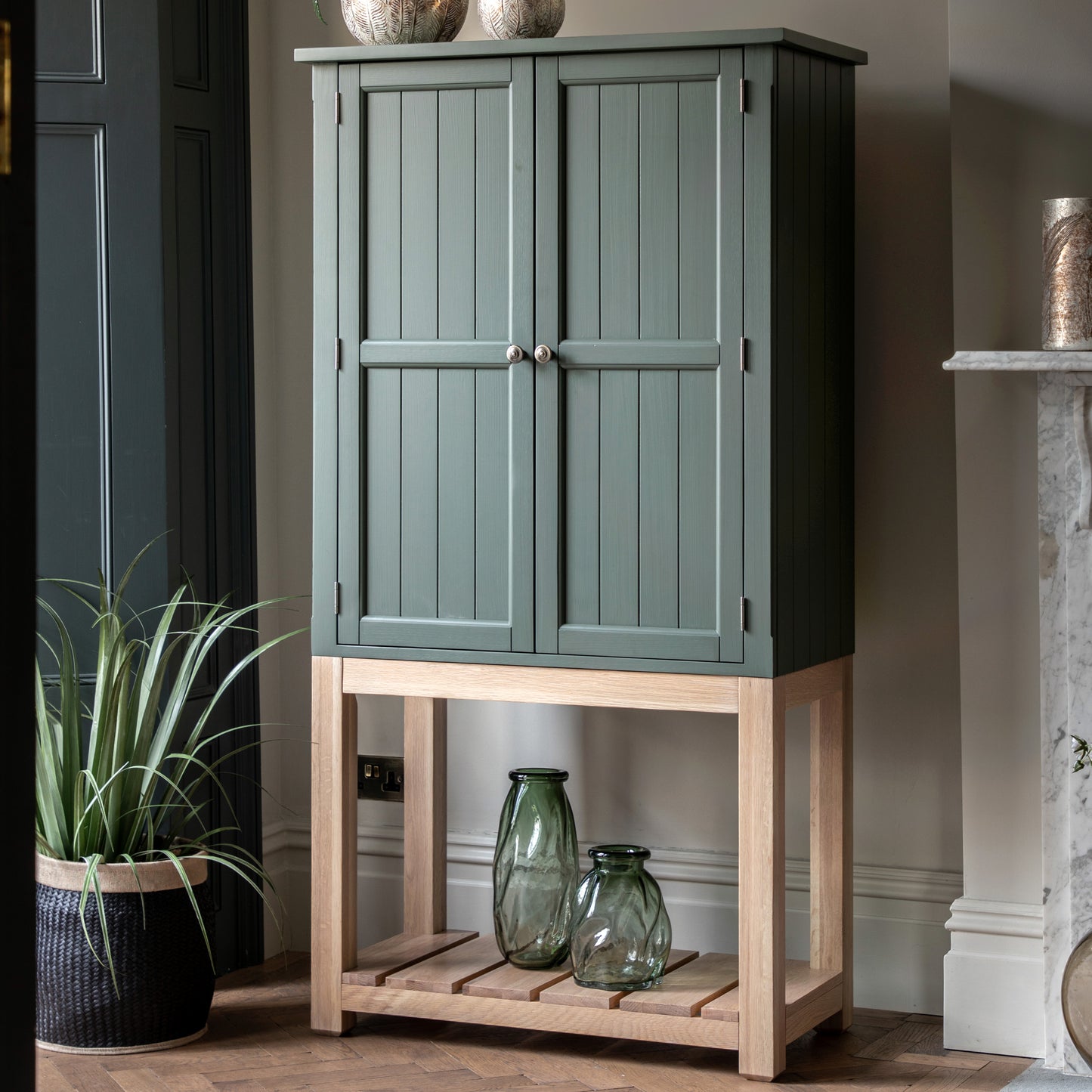 Eton 2 Door Cupboard Moss
