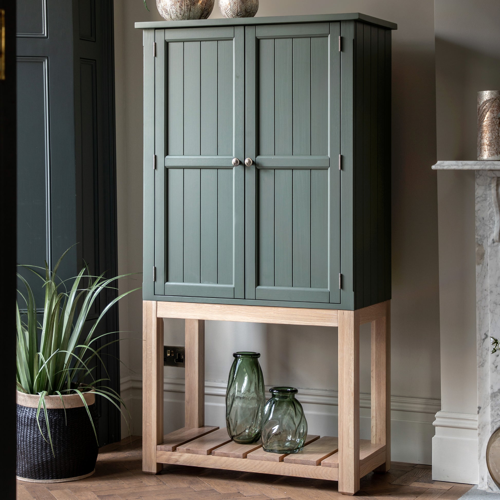 Eton 2 Door Cupboard Moss