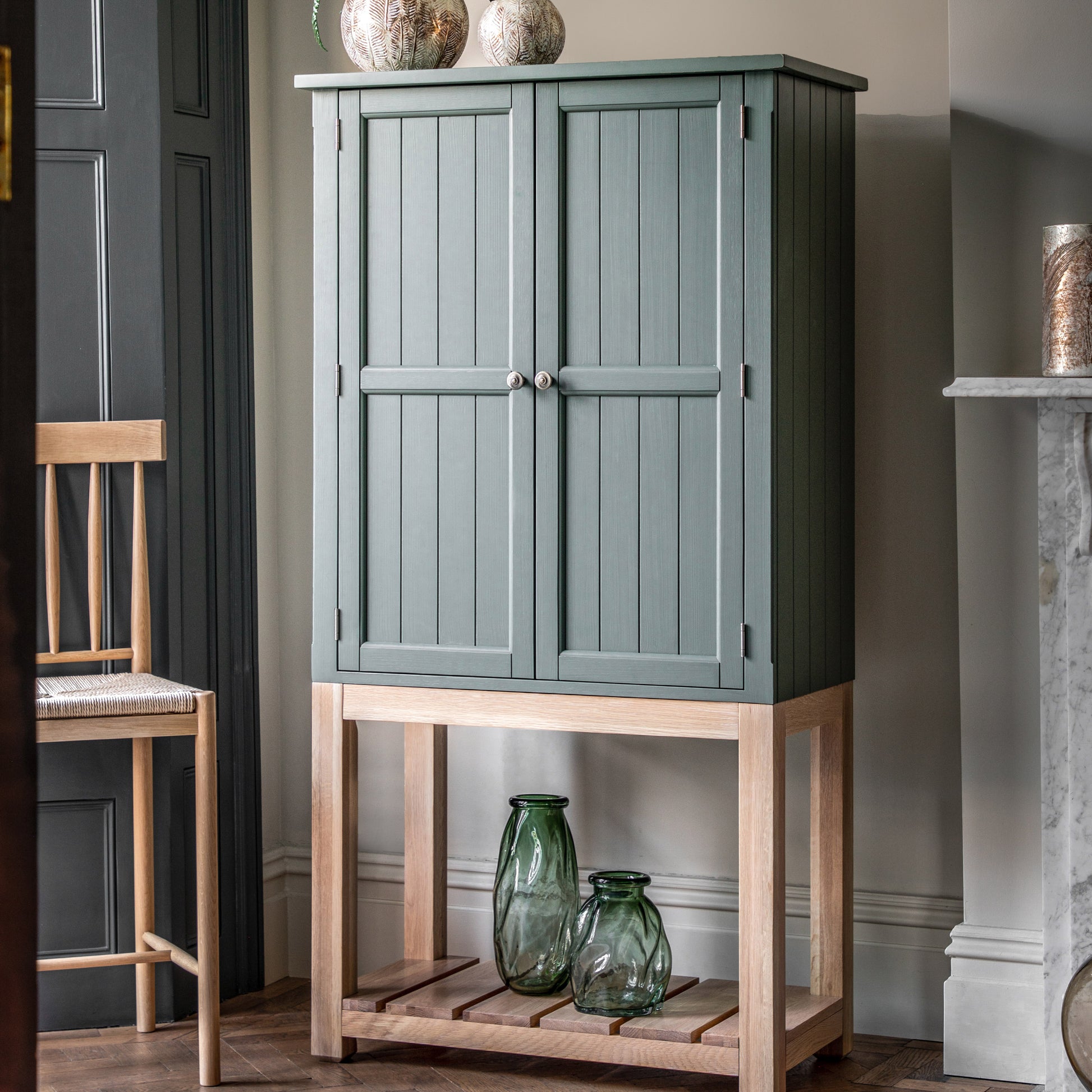 Eton 2 Door Cupboard Moss