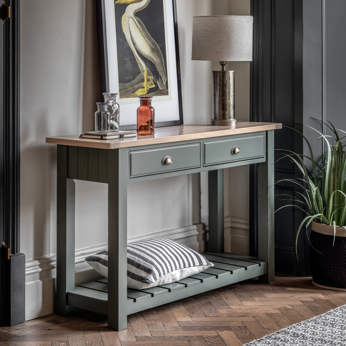 Eton 2 Drawer Console Moss