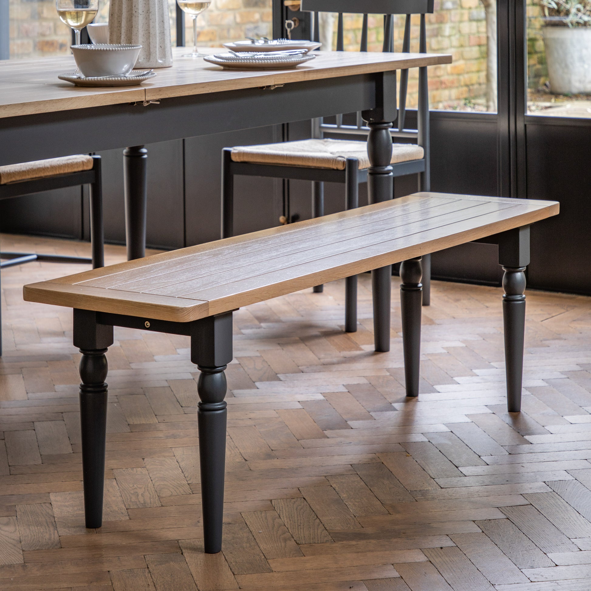Eton Dining Bench Meteor