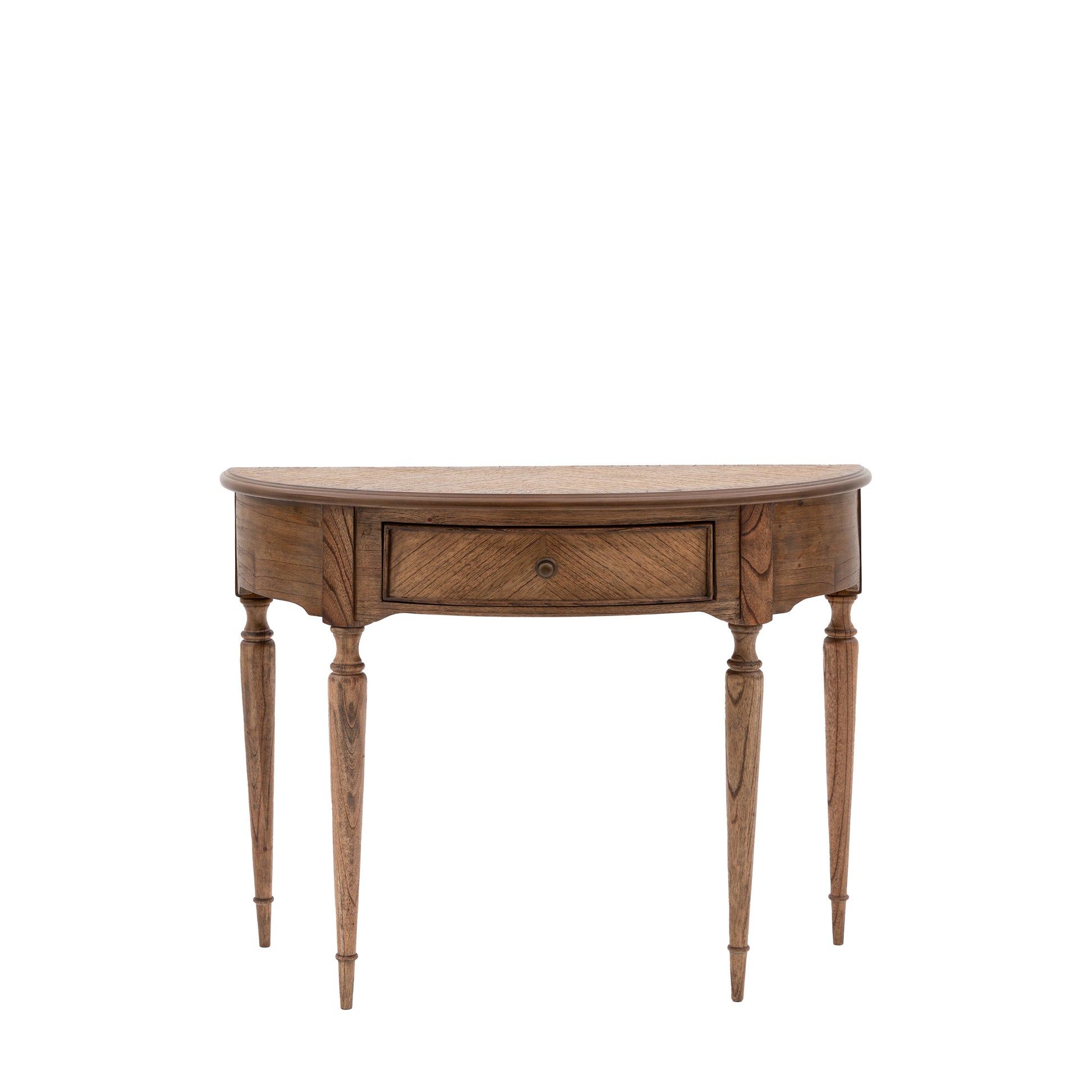 Highgrove Demi Lune Table Natural Wood