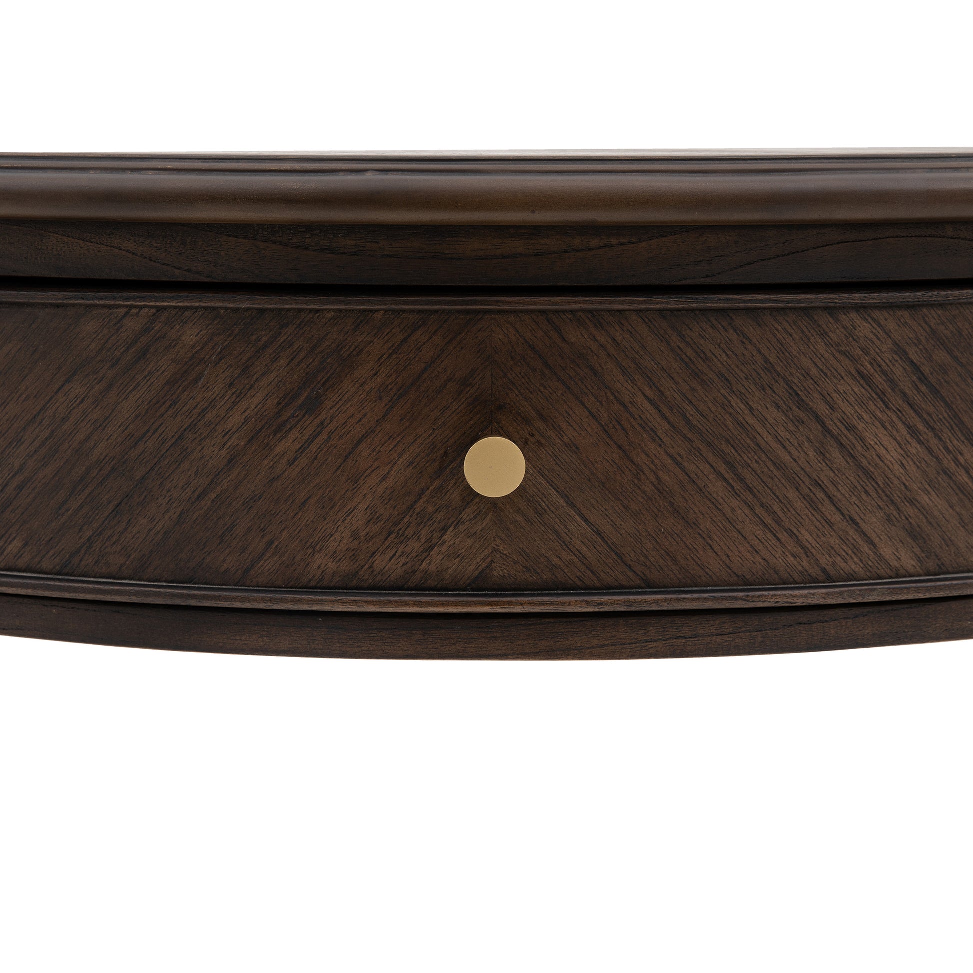 Madison Demi Lune Table Dark Wood