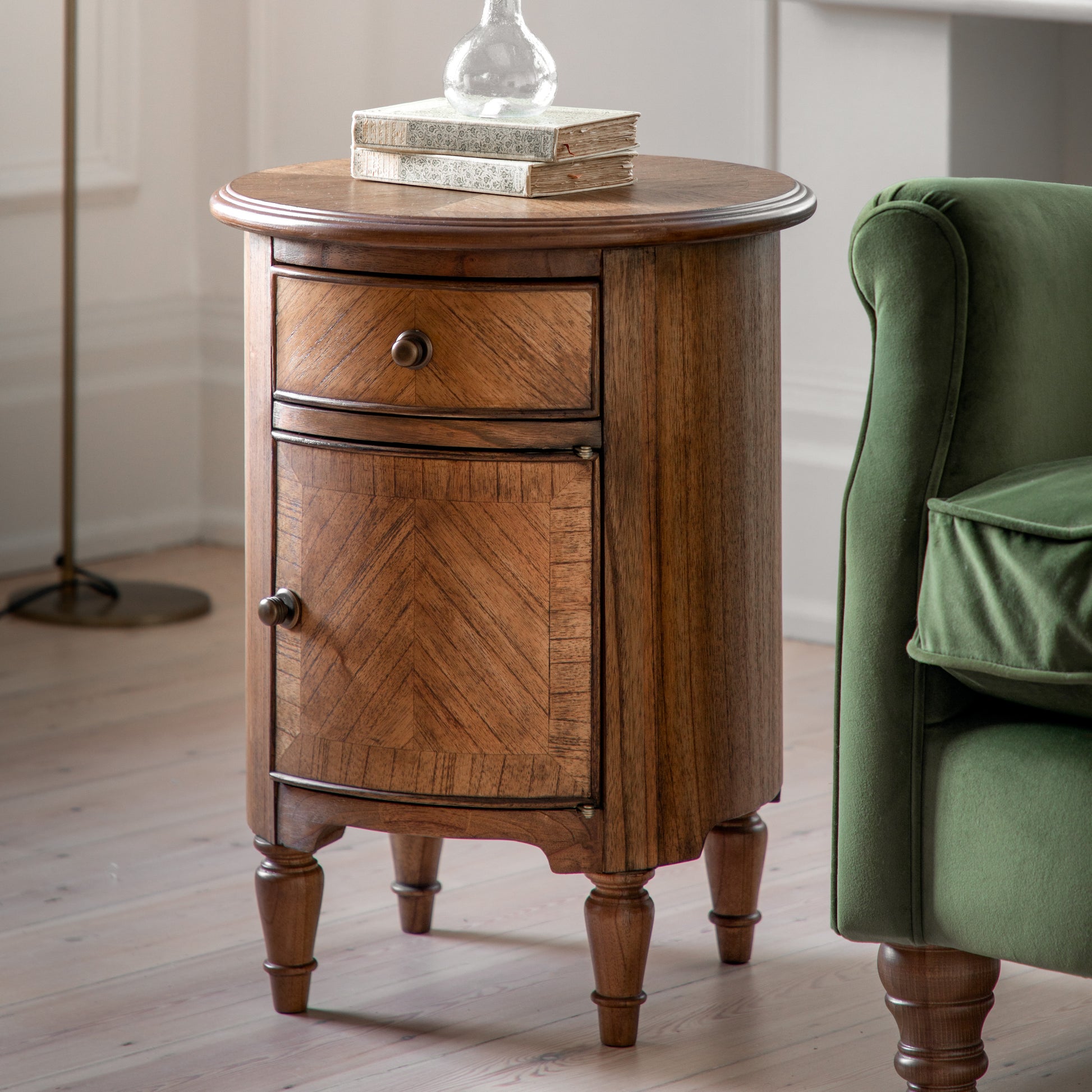 Highgrove Drum Side Table Peroba